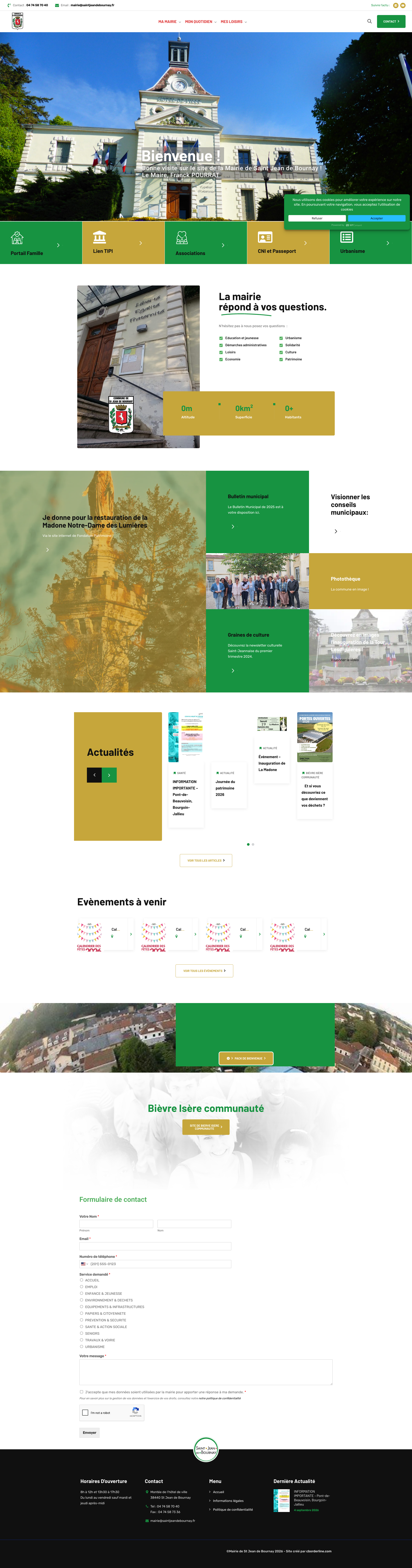 Aperçu du site