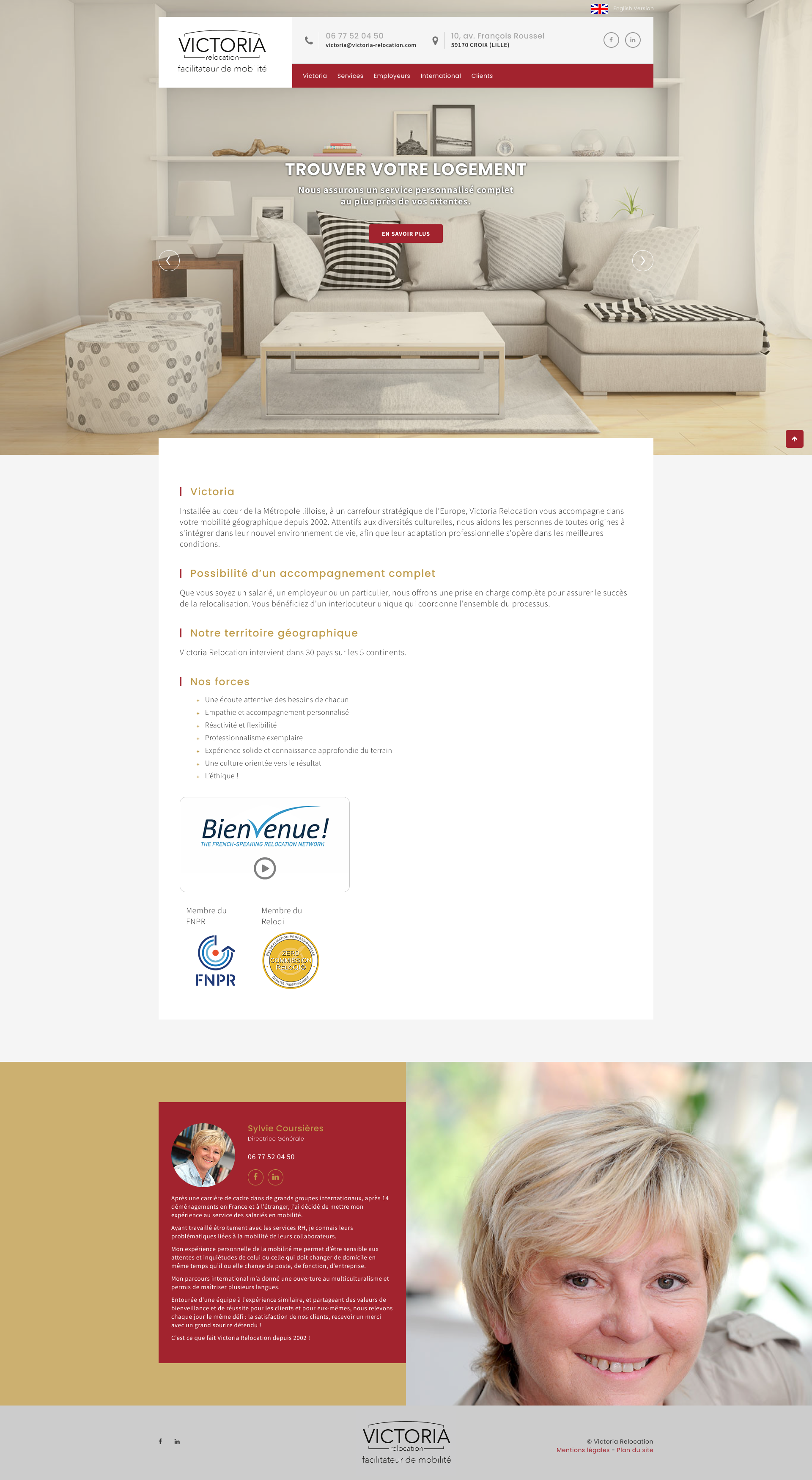 Aperçu du site