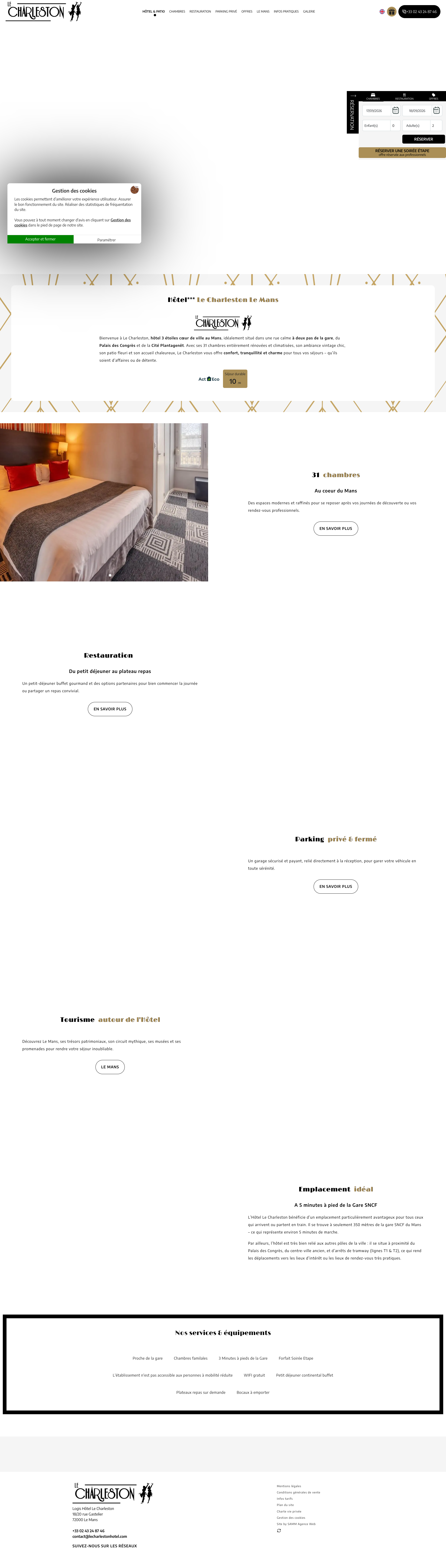 Aperçu du site