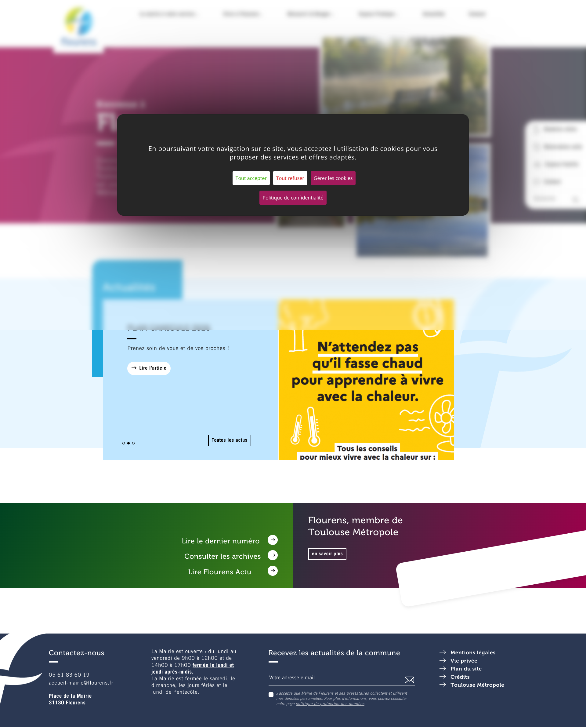 Aperçu du site