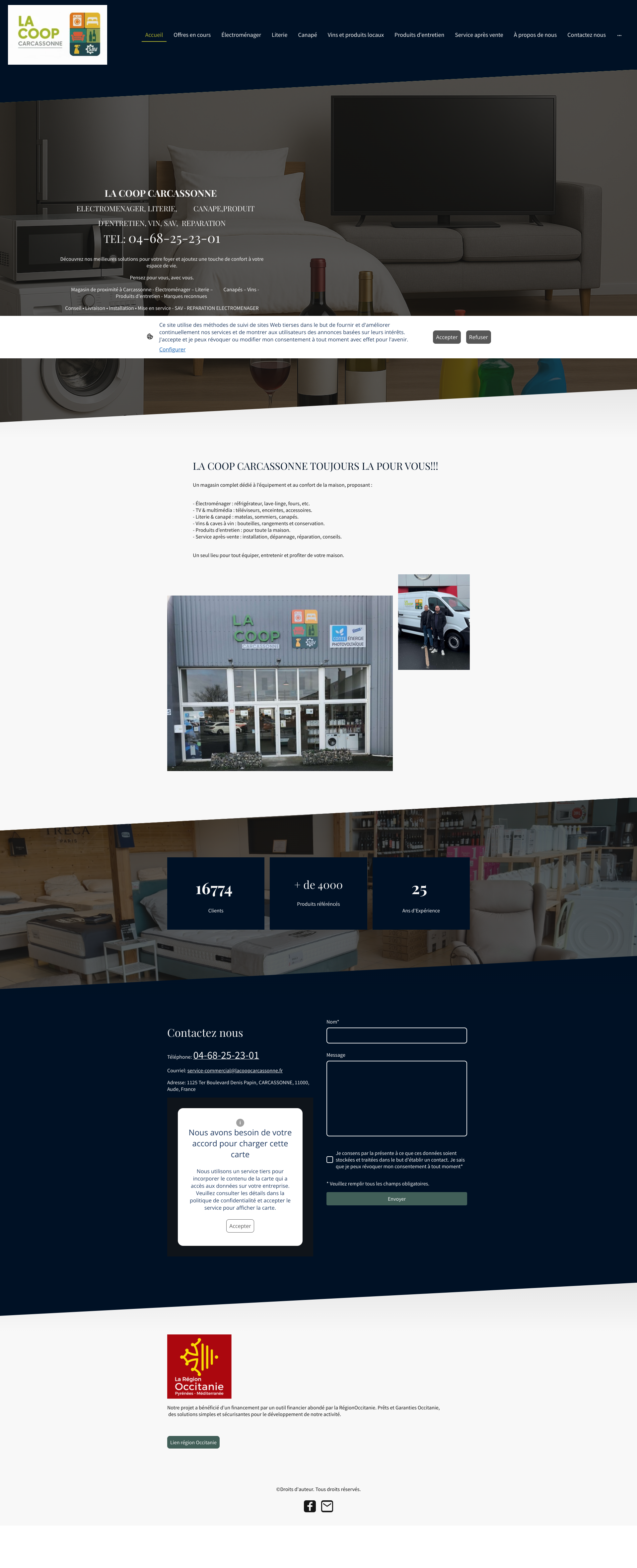 Aperçu du site