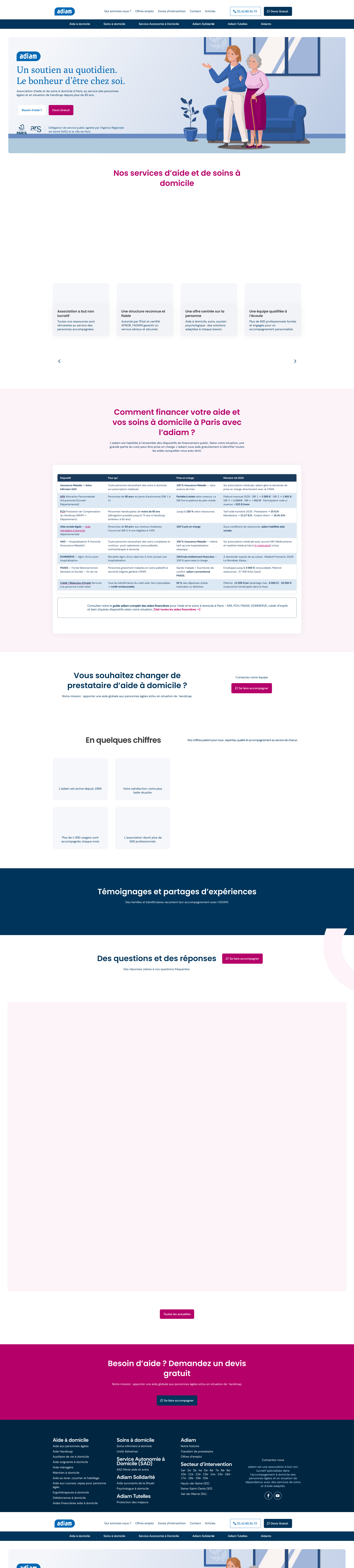 Aperçu du site