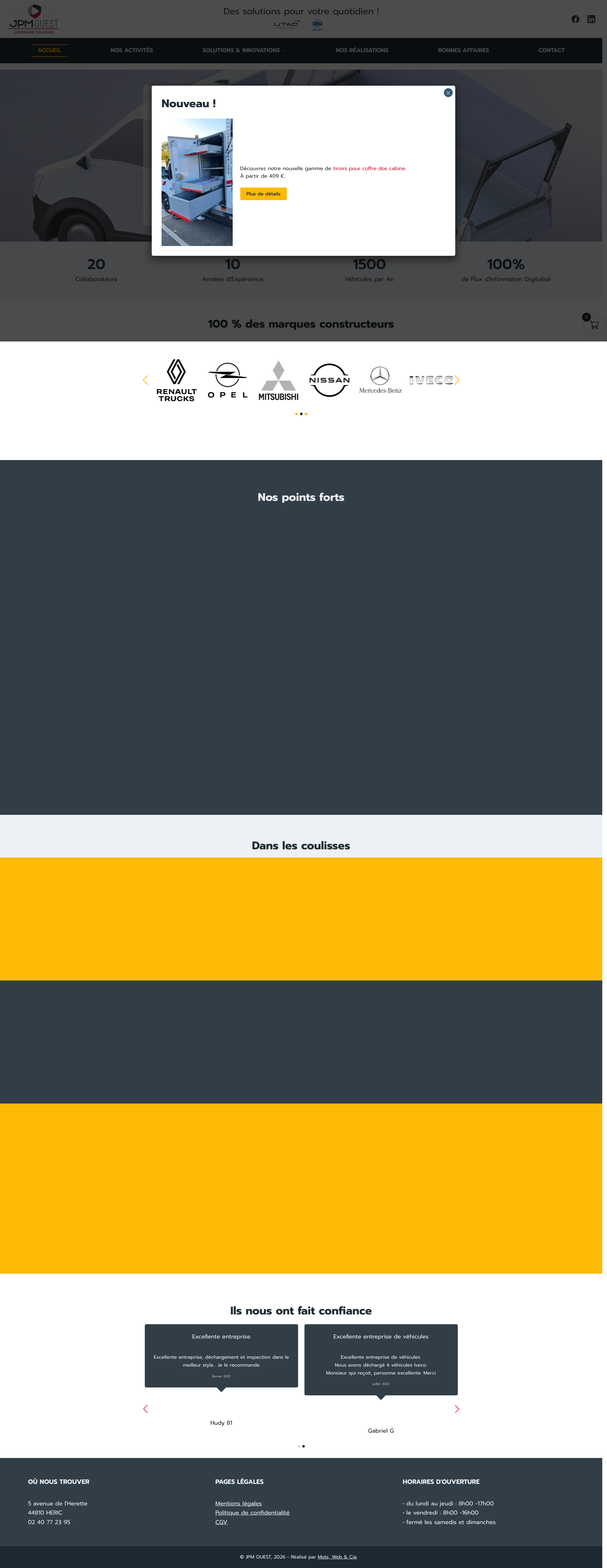 Aperçu du site