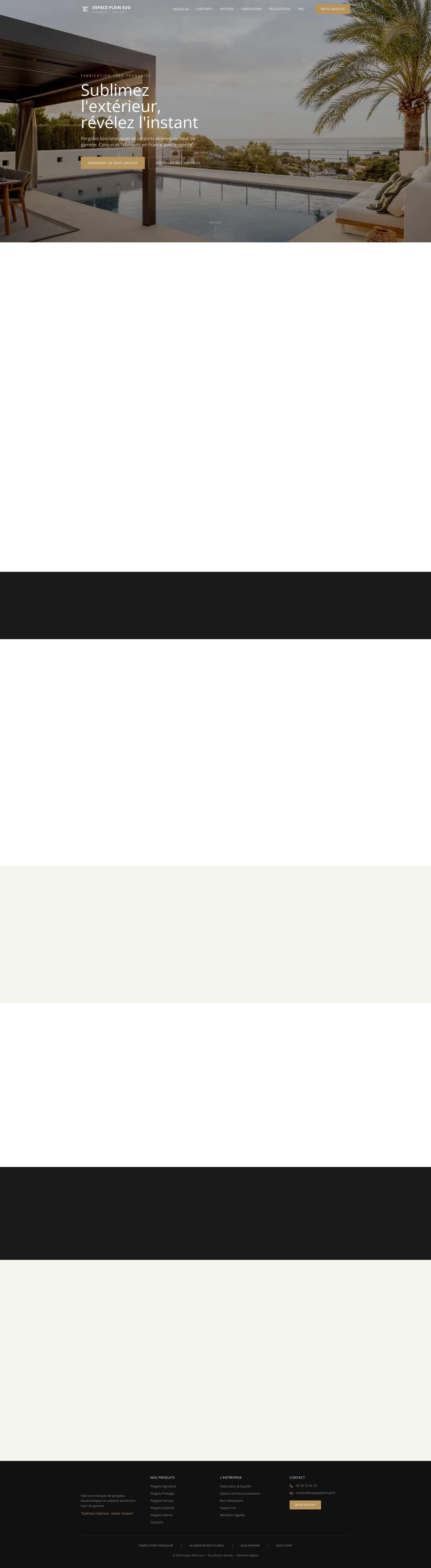 Aperçu du site