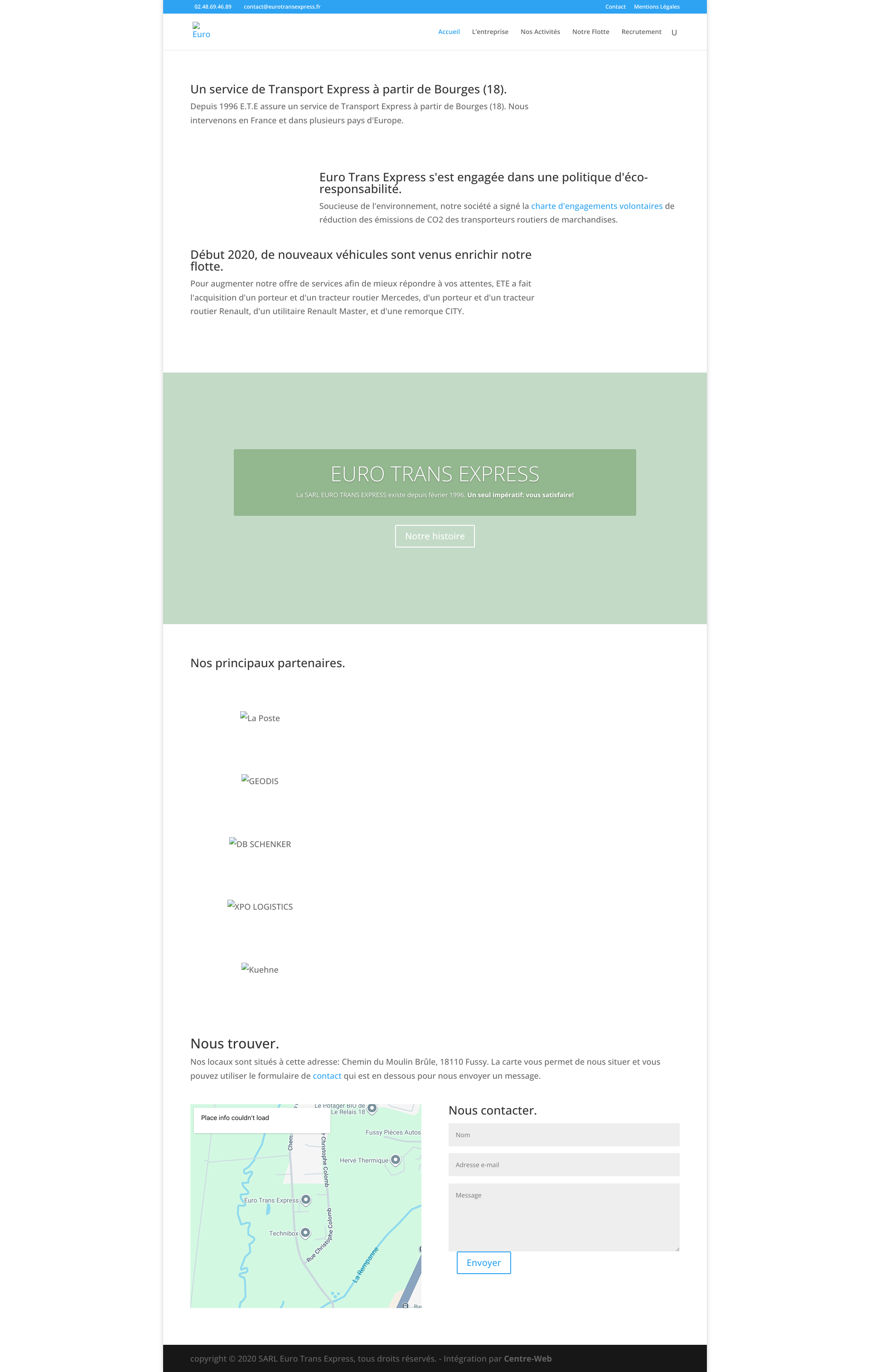 Aperçu du site