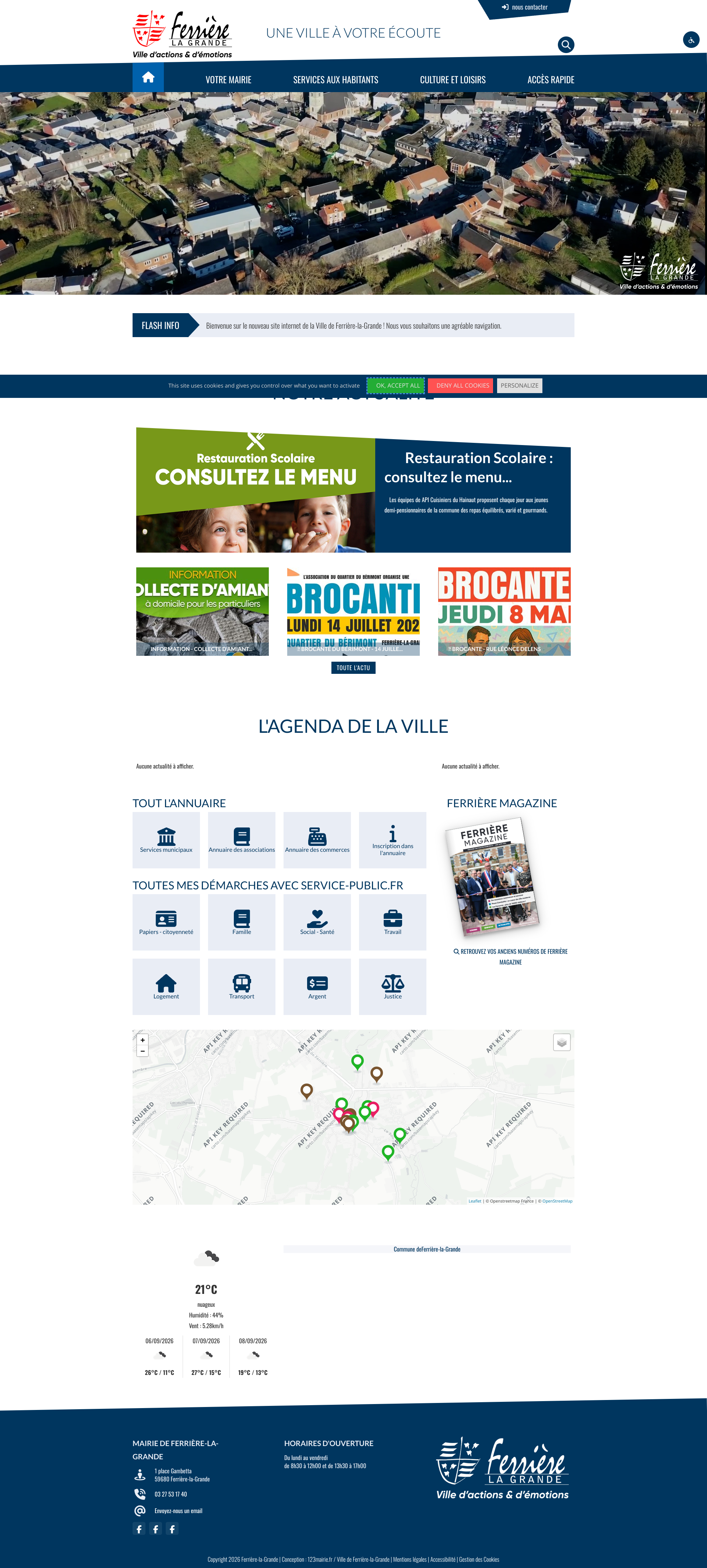 Aperçu du site