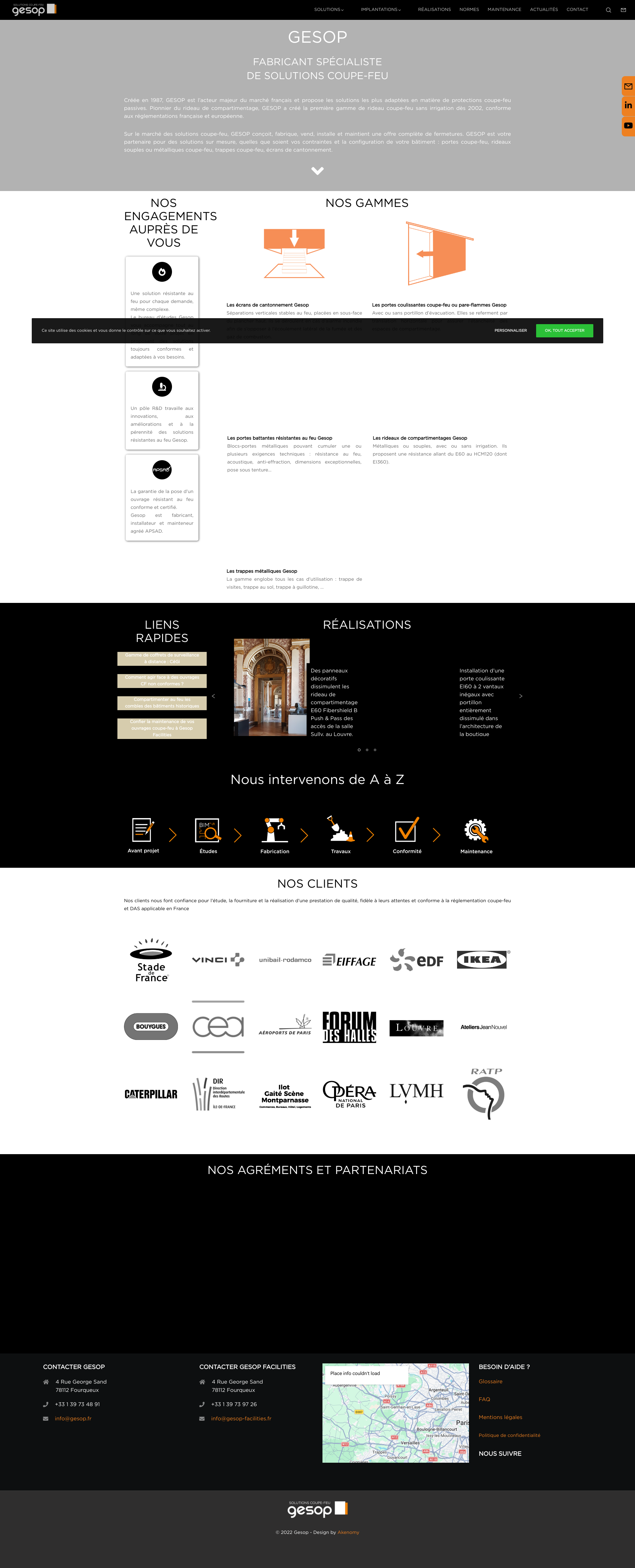 Aperçu du site