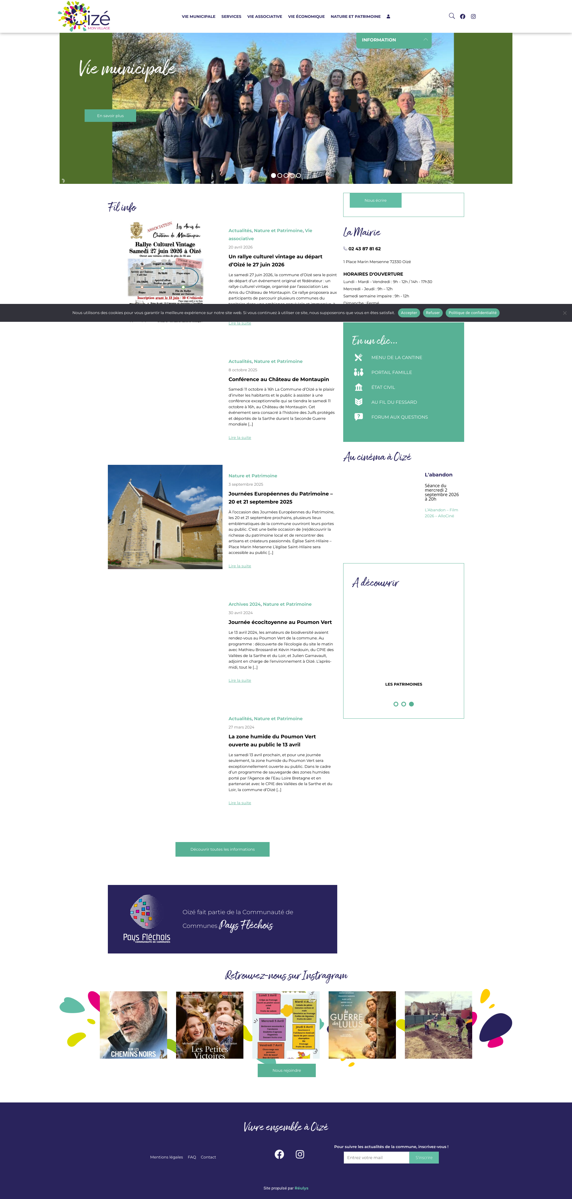 Aperçu du site