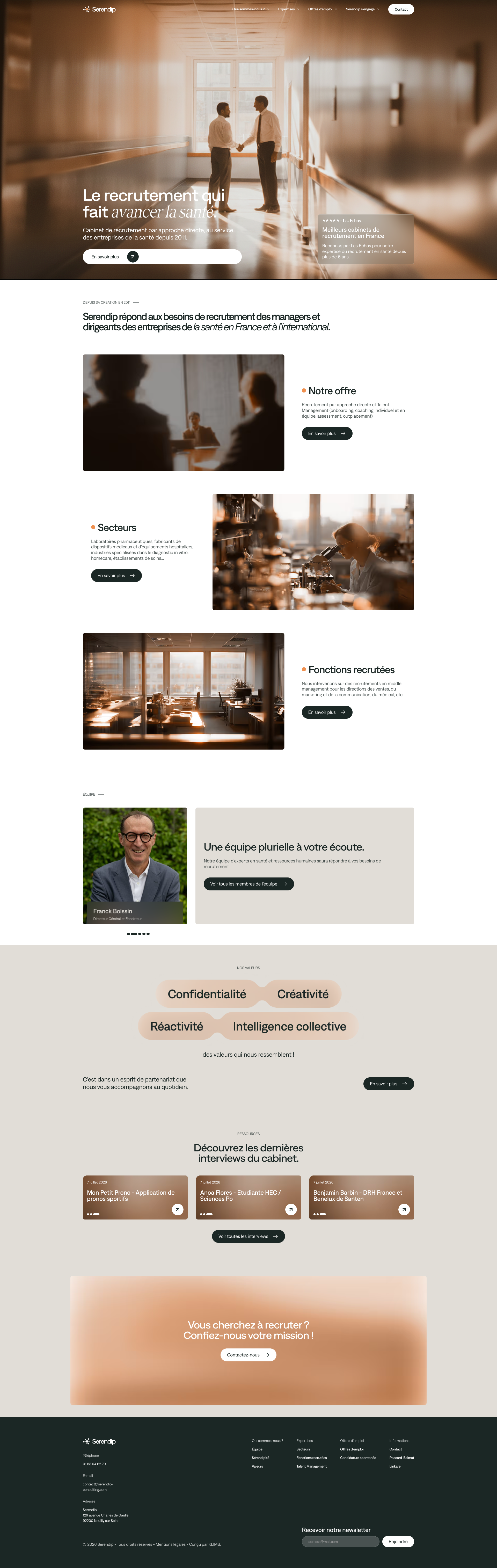 Aperçu du site