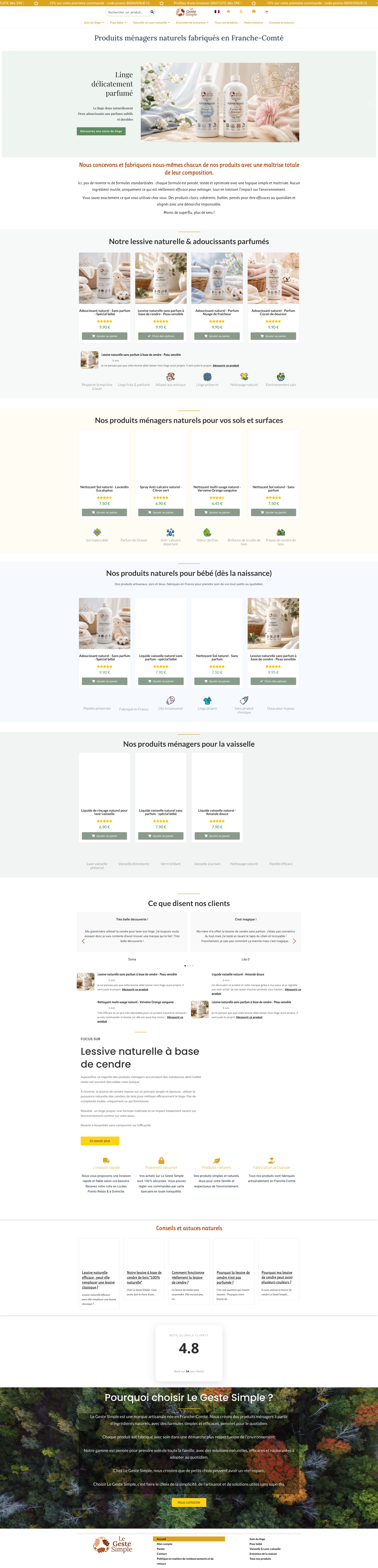 Aperçu du site