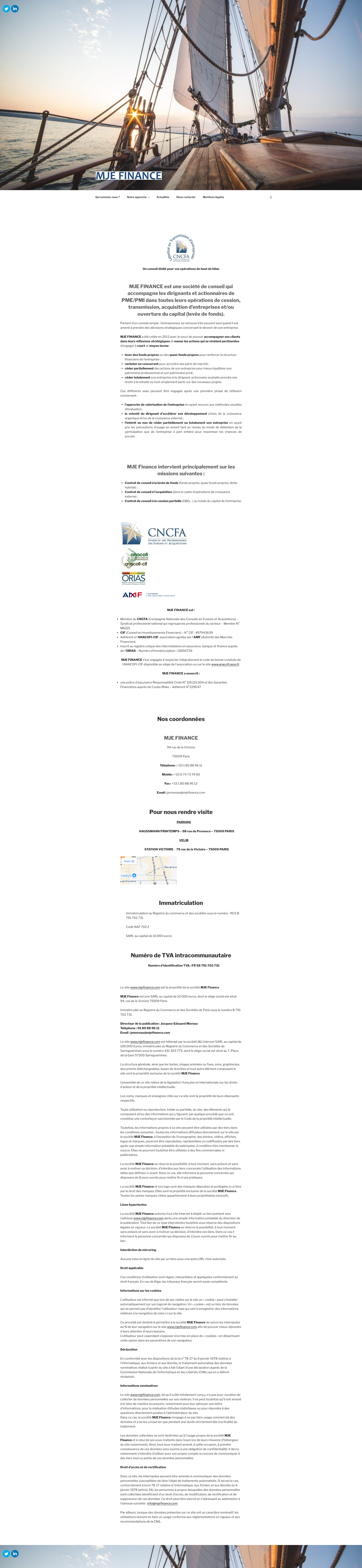 Aperçu du site