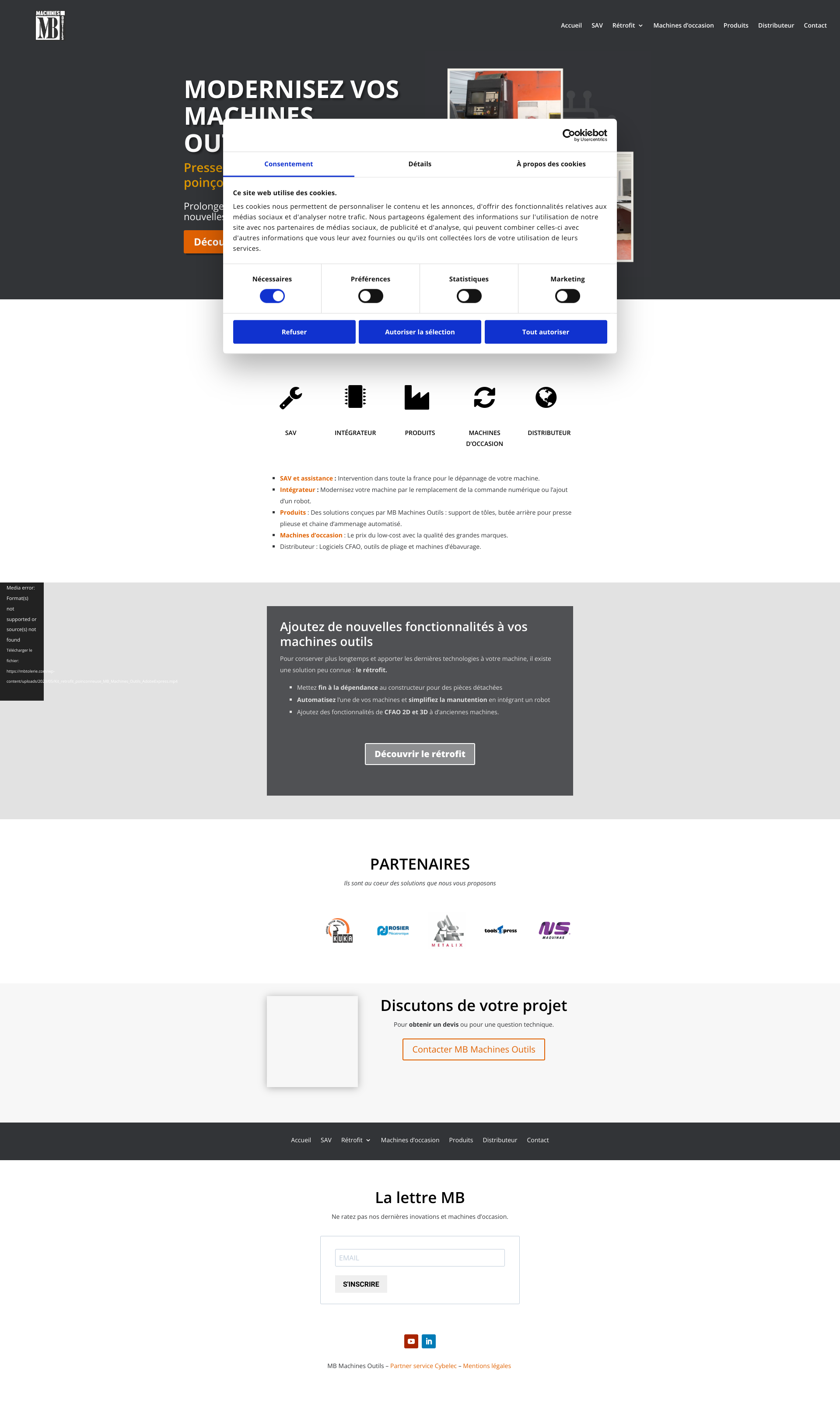 Aperçu du site