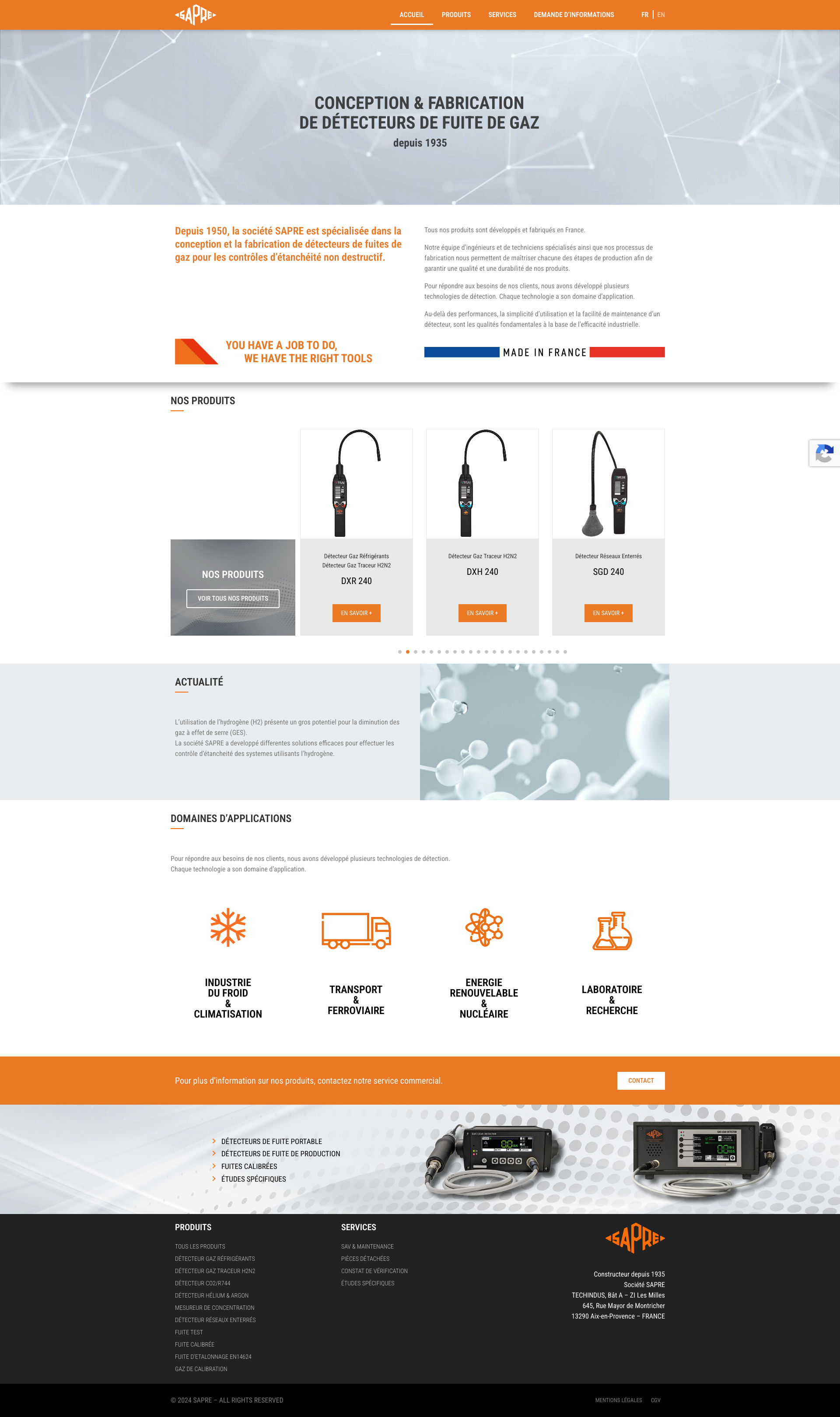 Aperçu du site