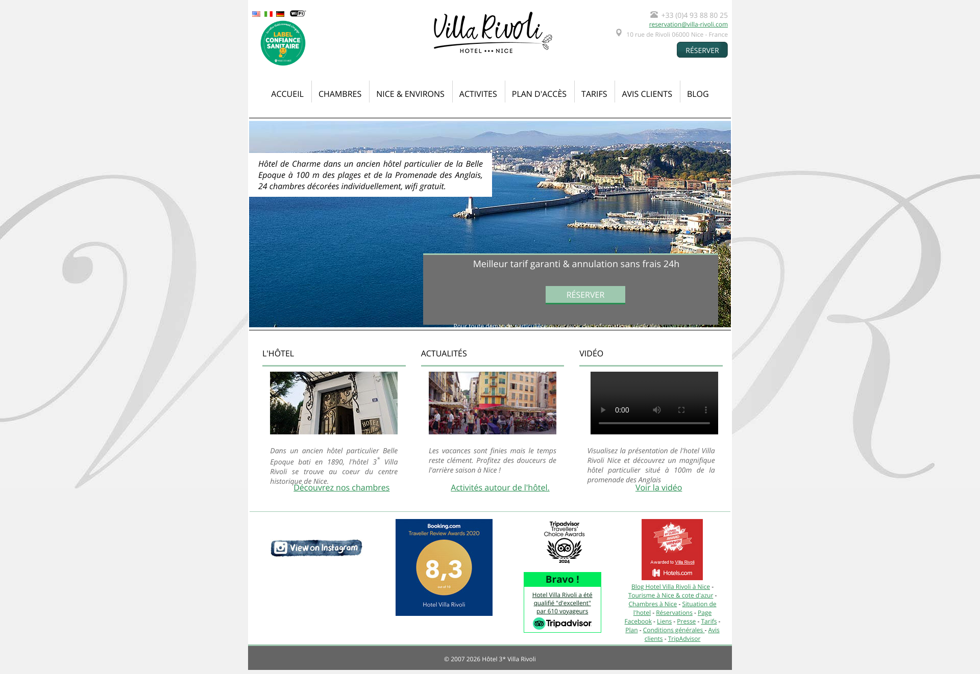 Aperçu du site