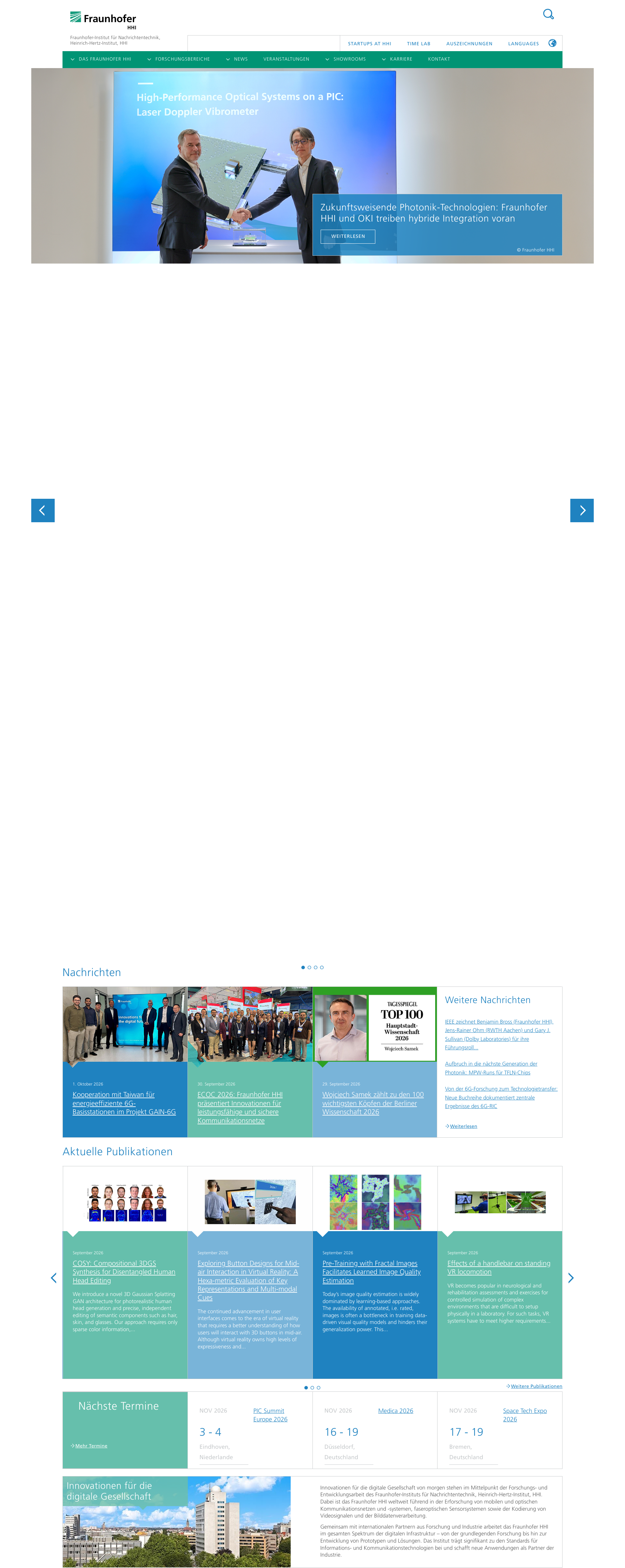 Aperçu du site