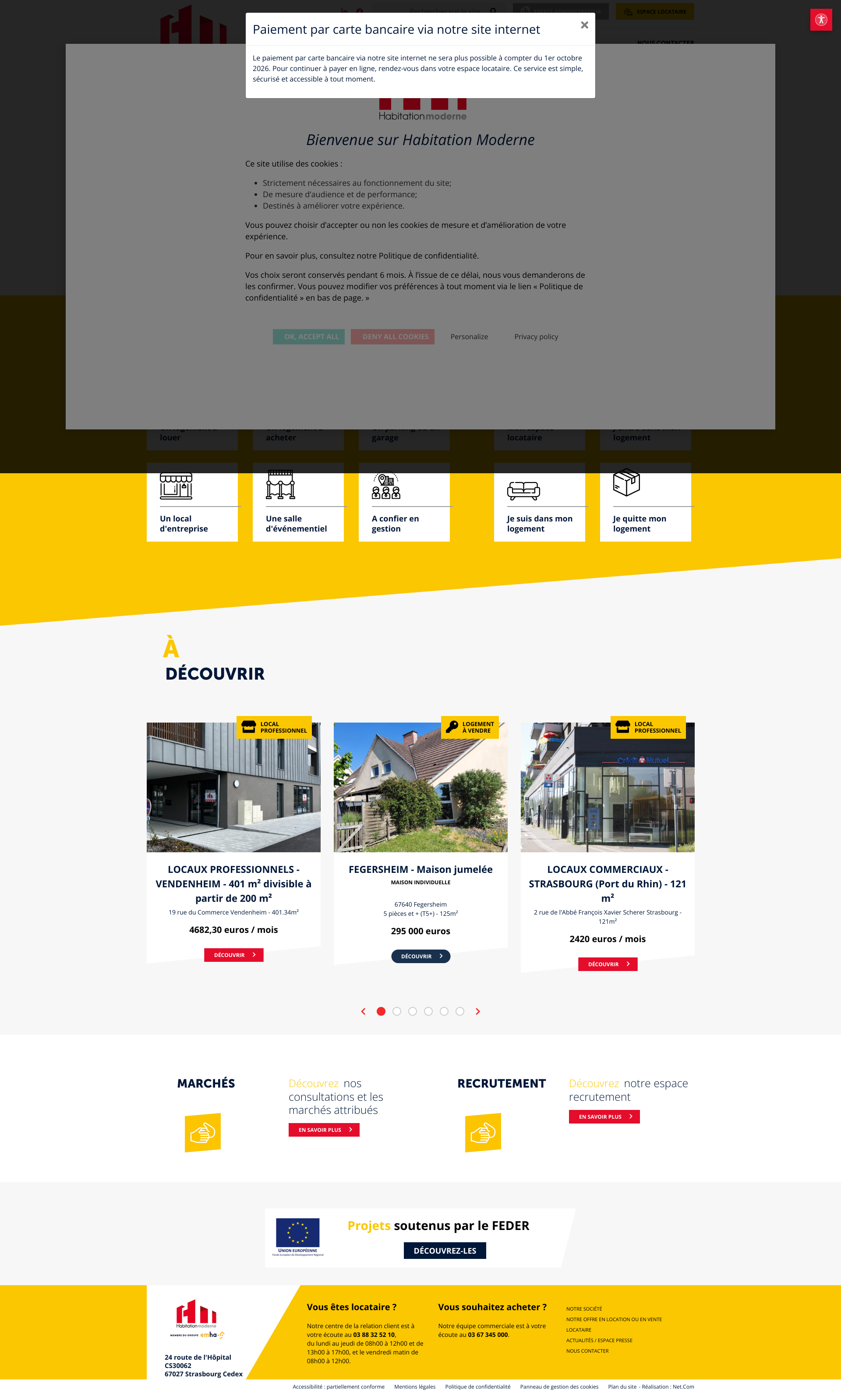 Aperçu du site