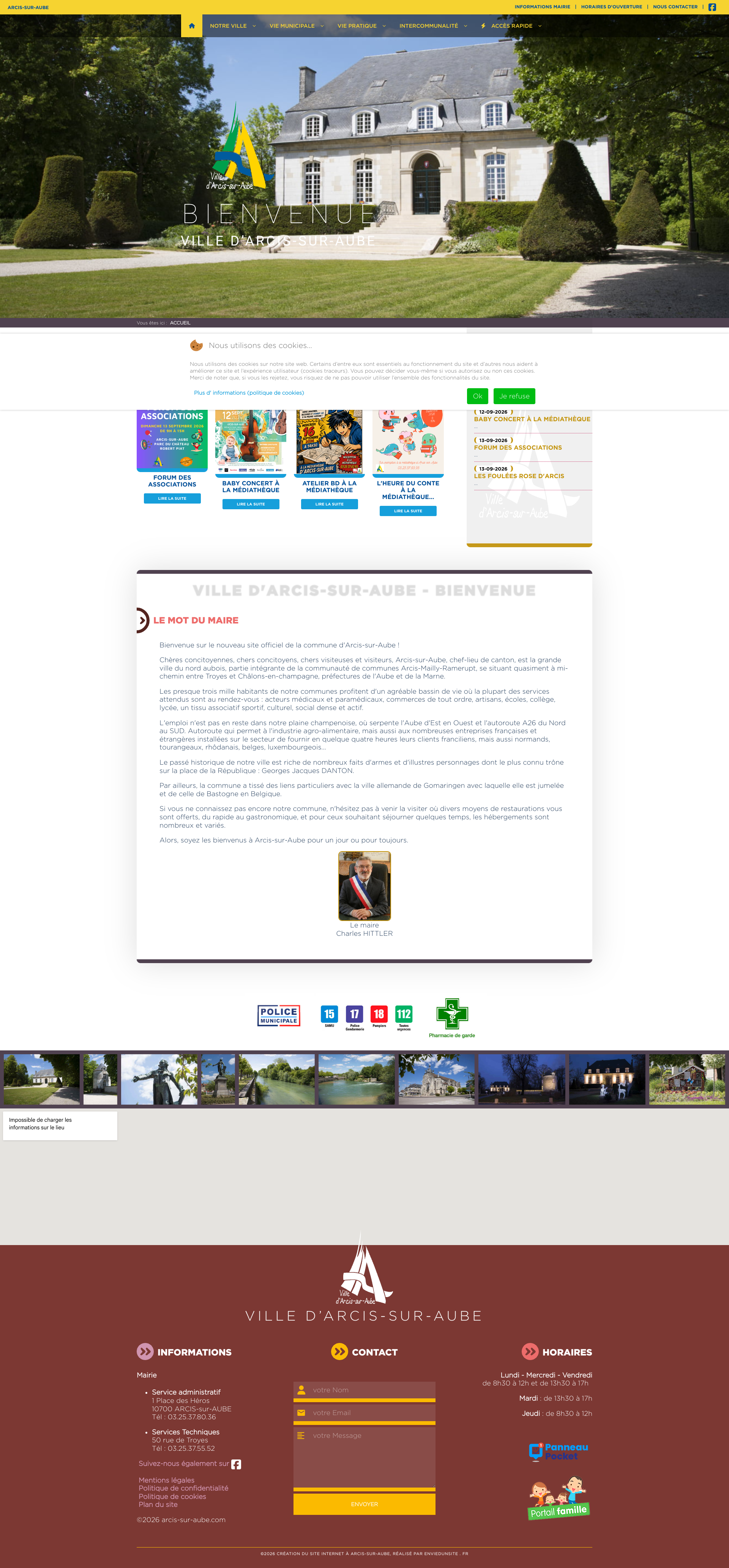Aperçu du site