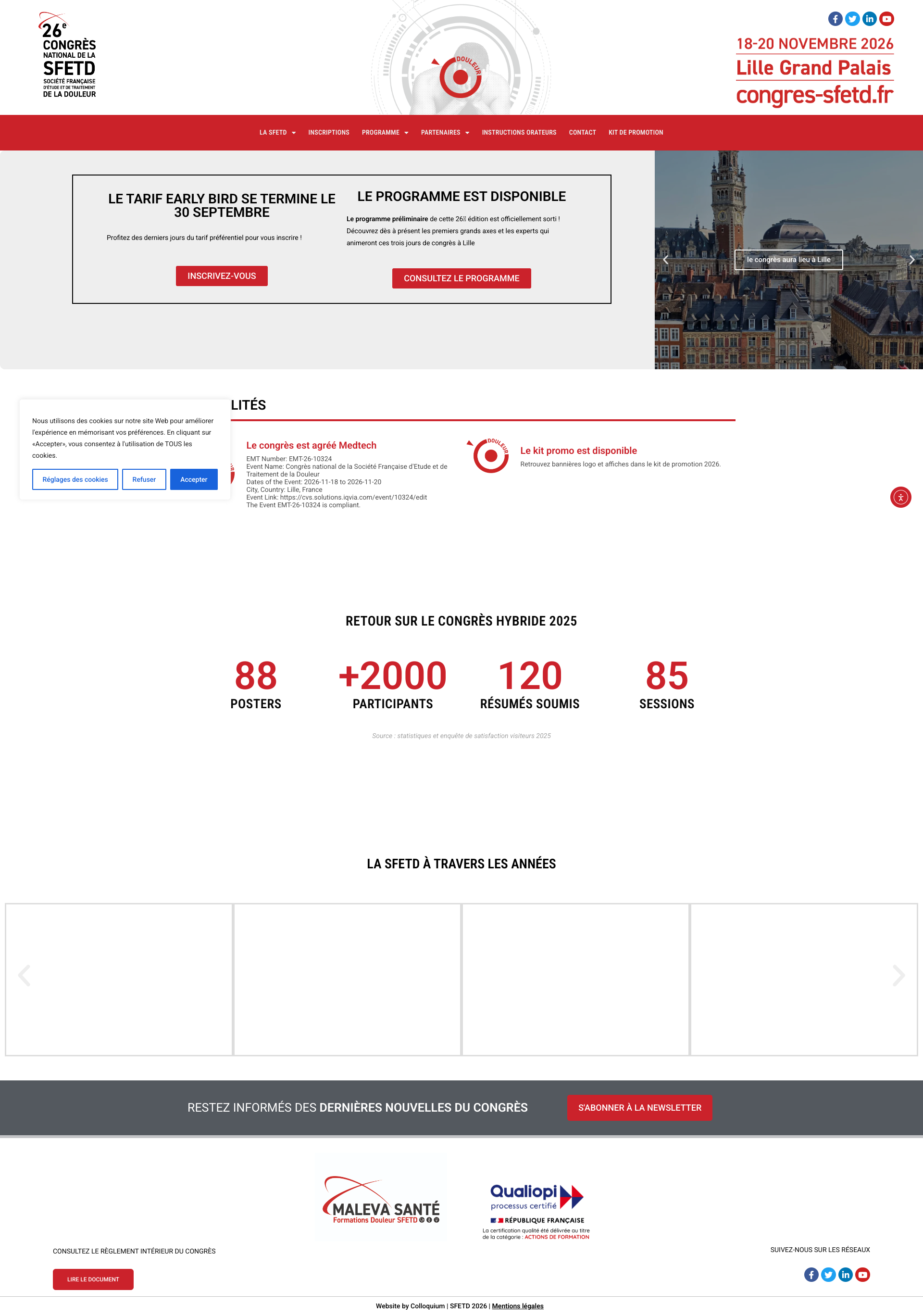 Aperçu du site