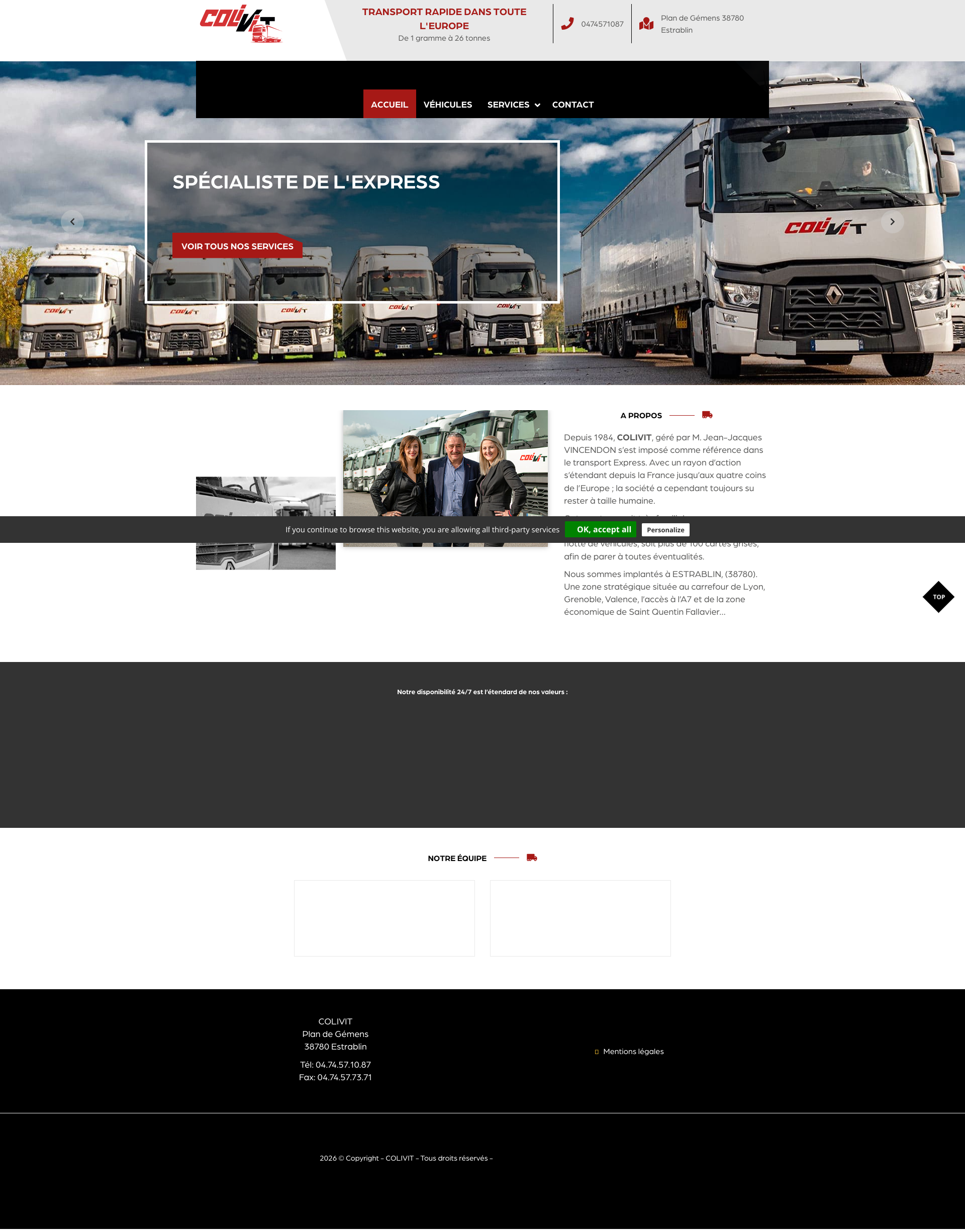 Aperçu du site