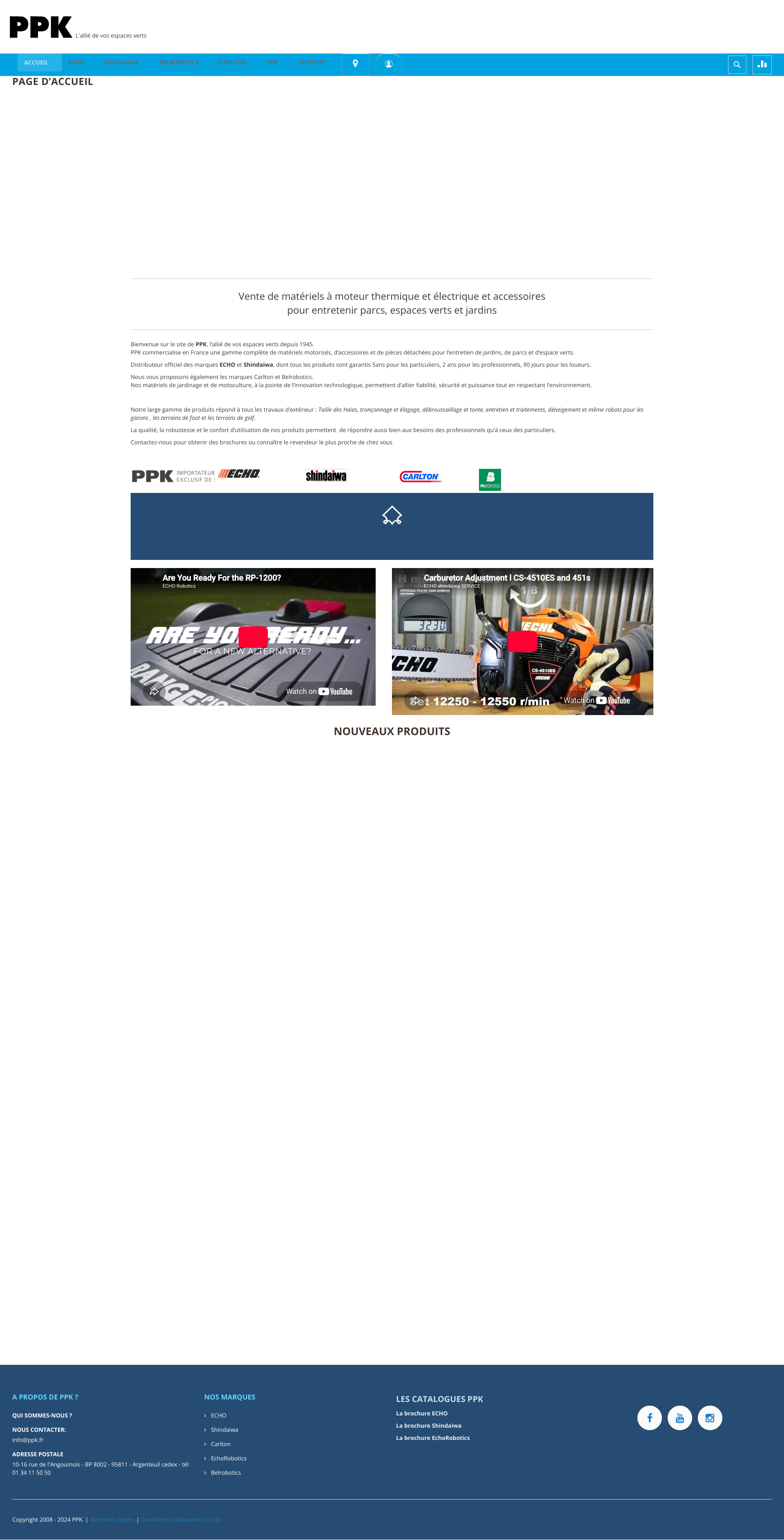 Aperçu du site