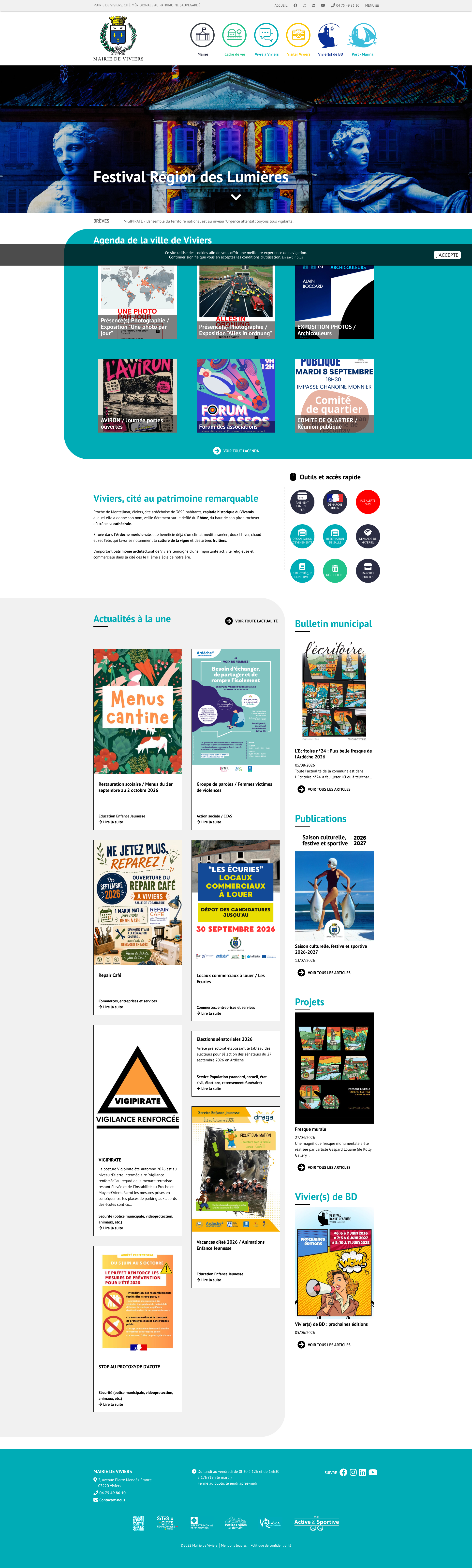 Aperçu du site