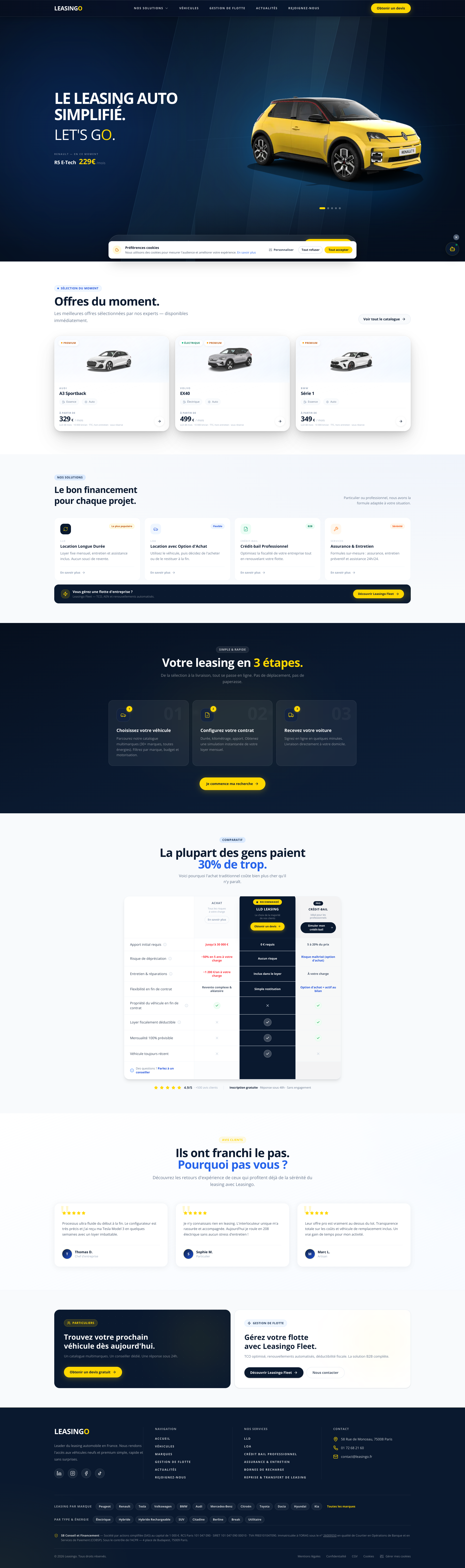 Aperçu du site