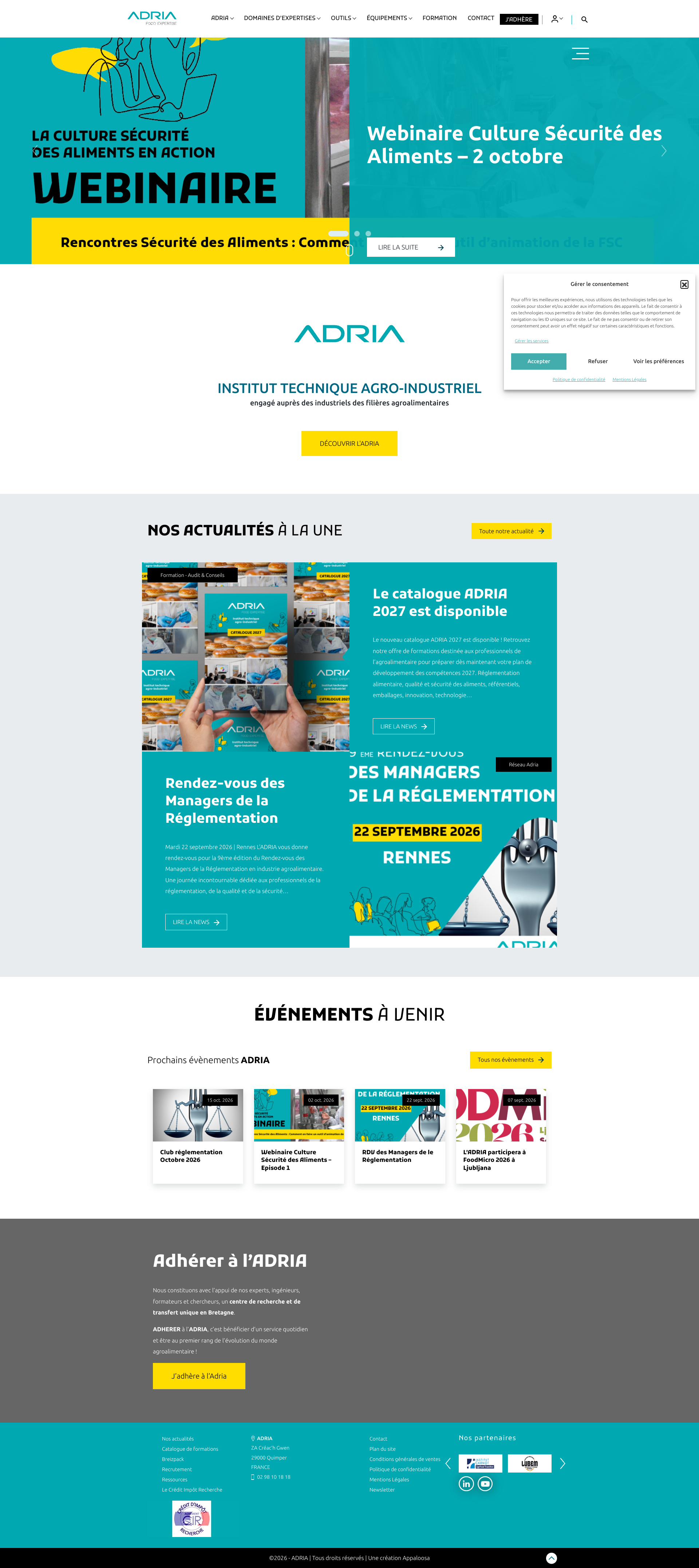 Aperçu du site