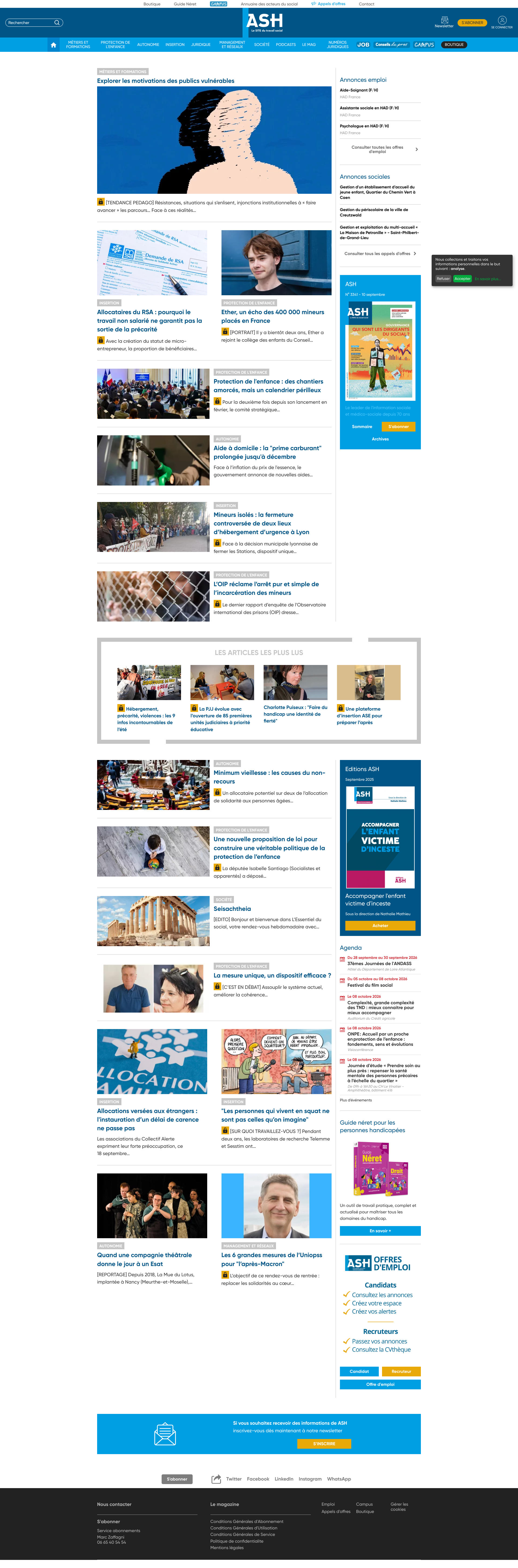 Aperçu du site
