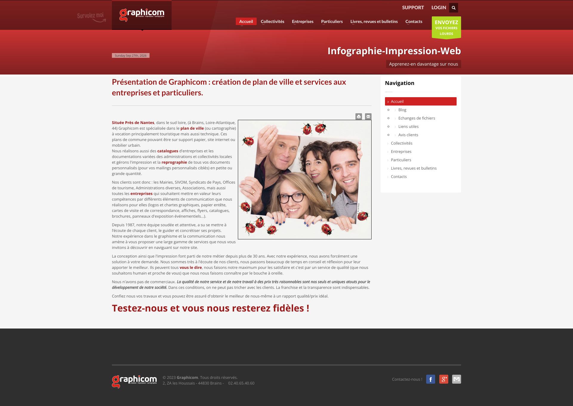 Aperçu du site