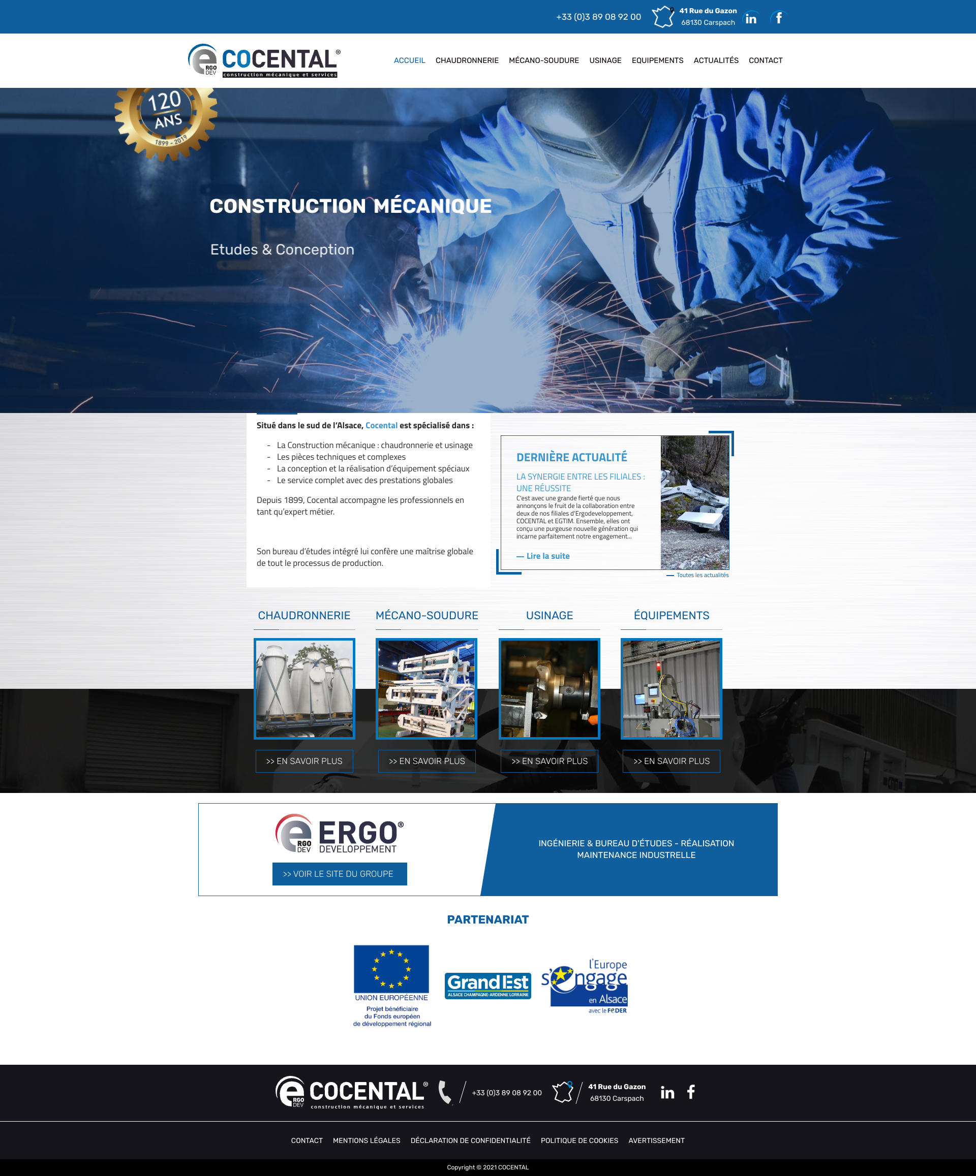 Aperçu du site