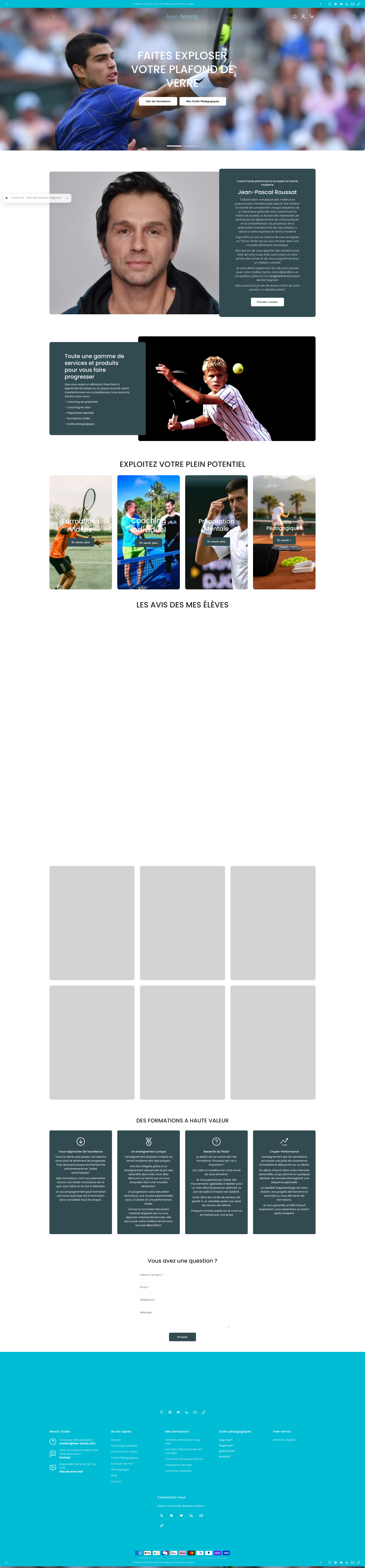 Aperçu du site
