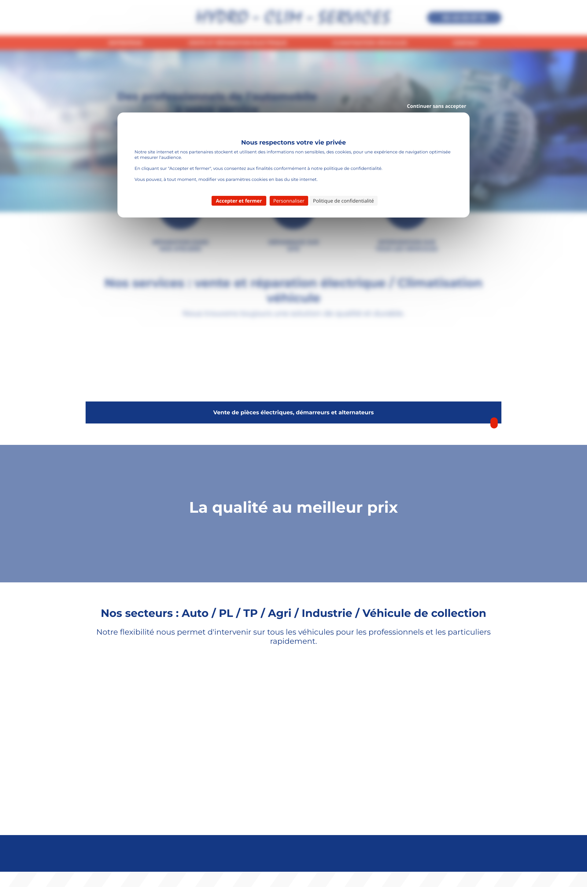 Aperçu du site