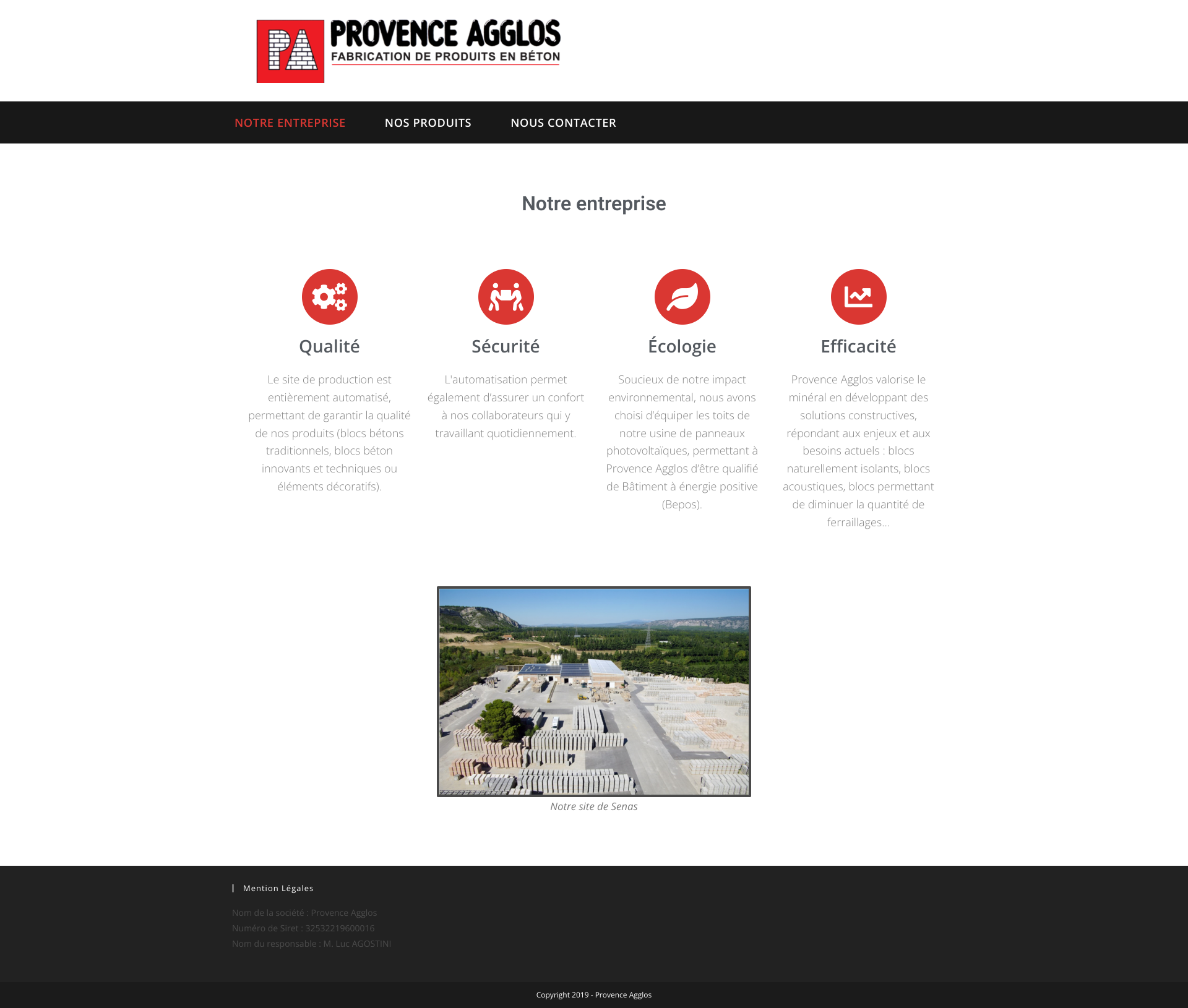 Aperçu du site