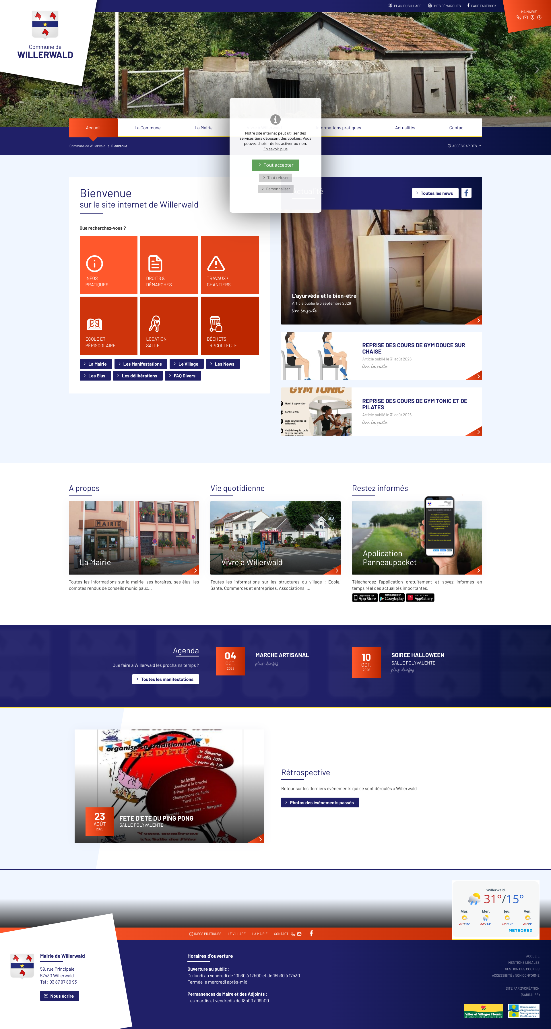 Aperçu du site