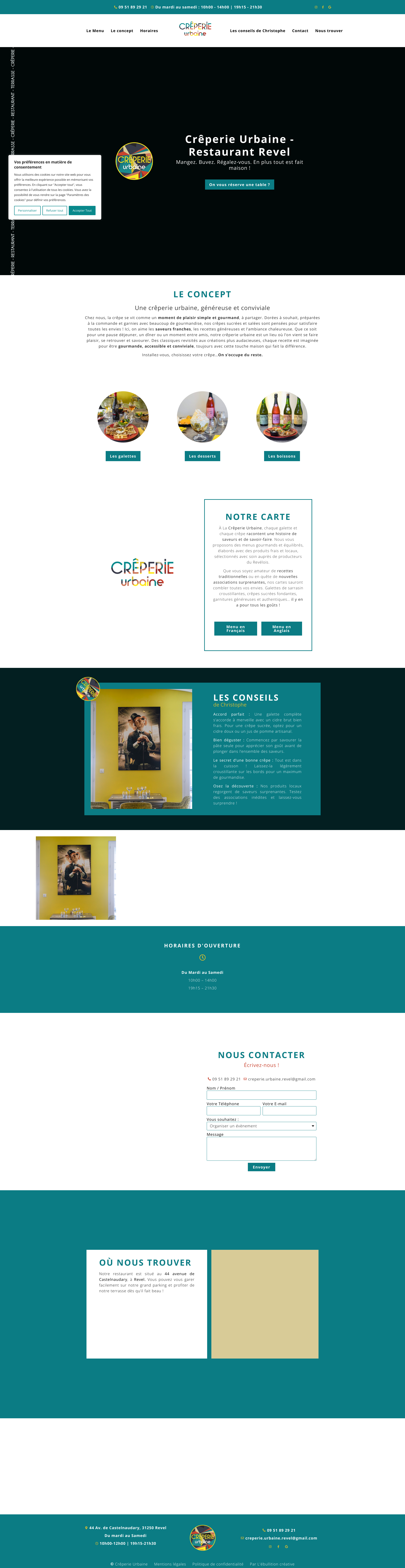 Aperçu du site