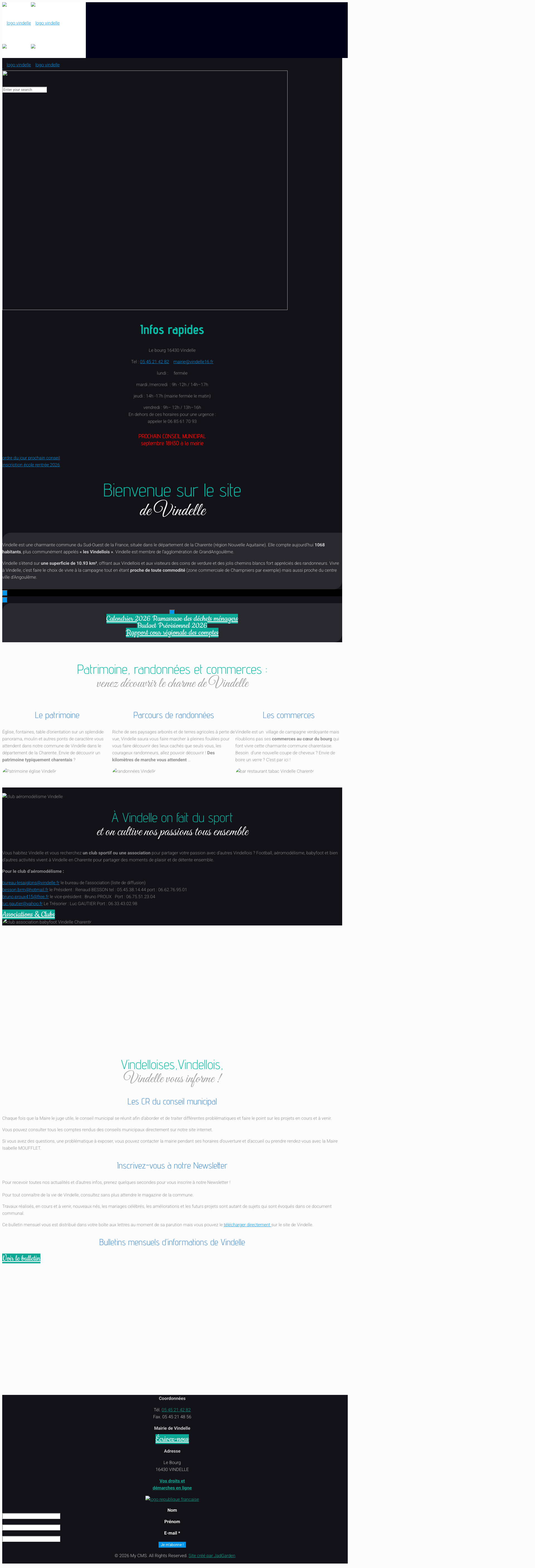 Aperçu du site