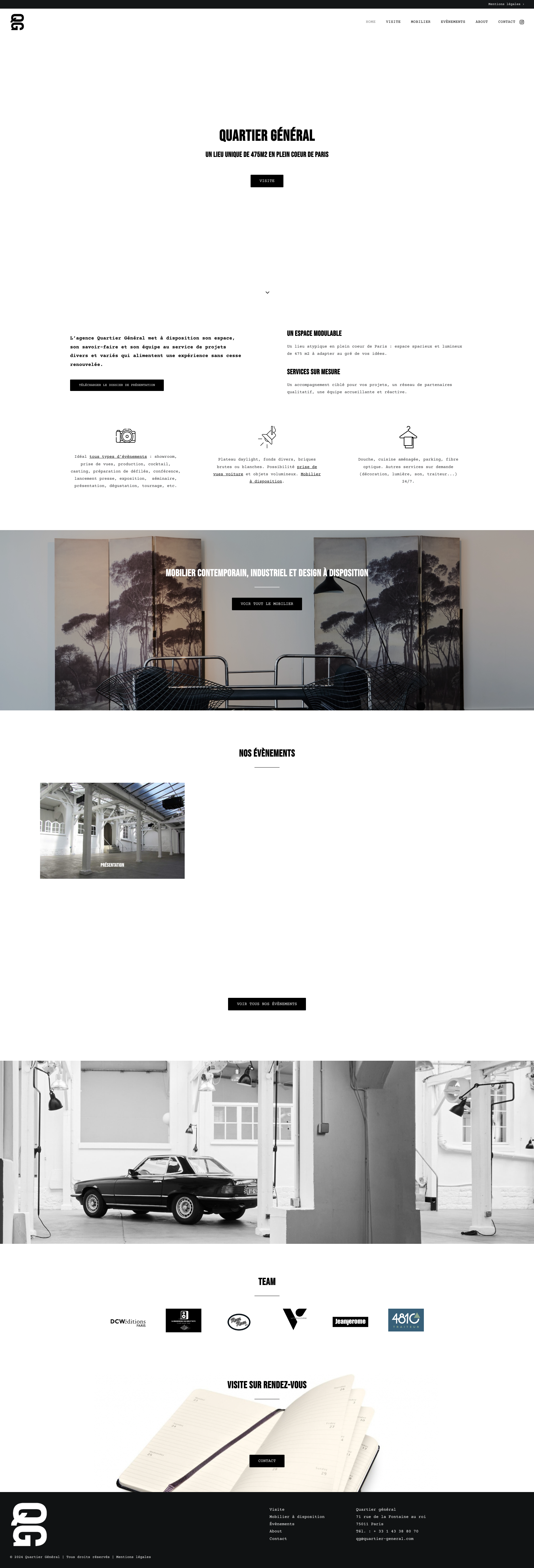 Aperçu du site