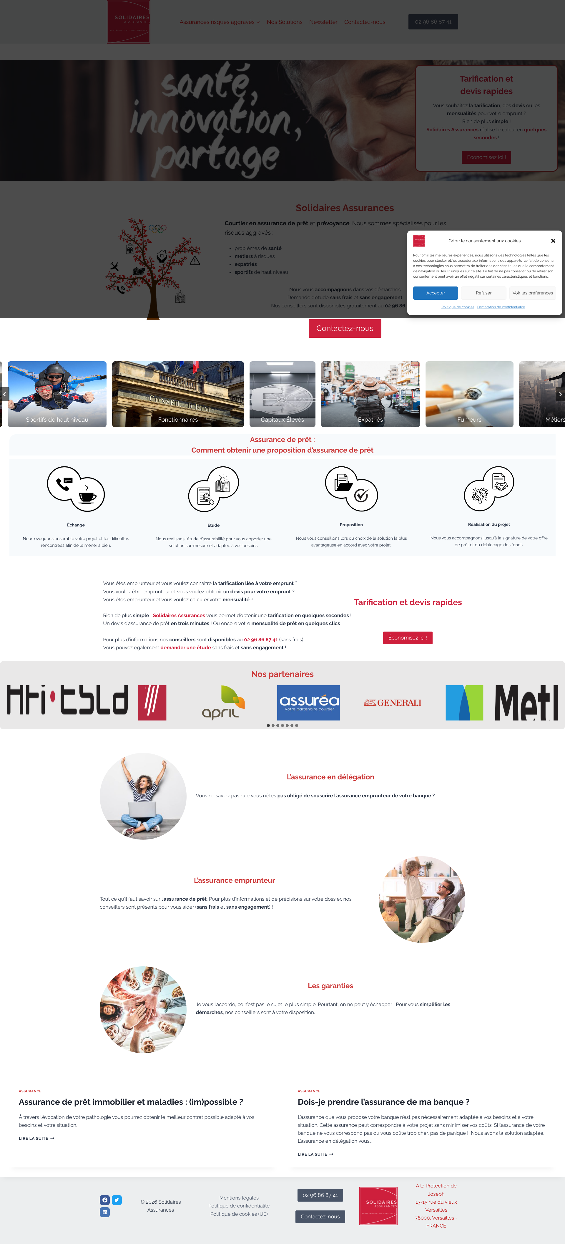 Aperçu du site