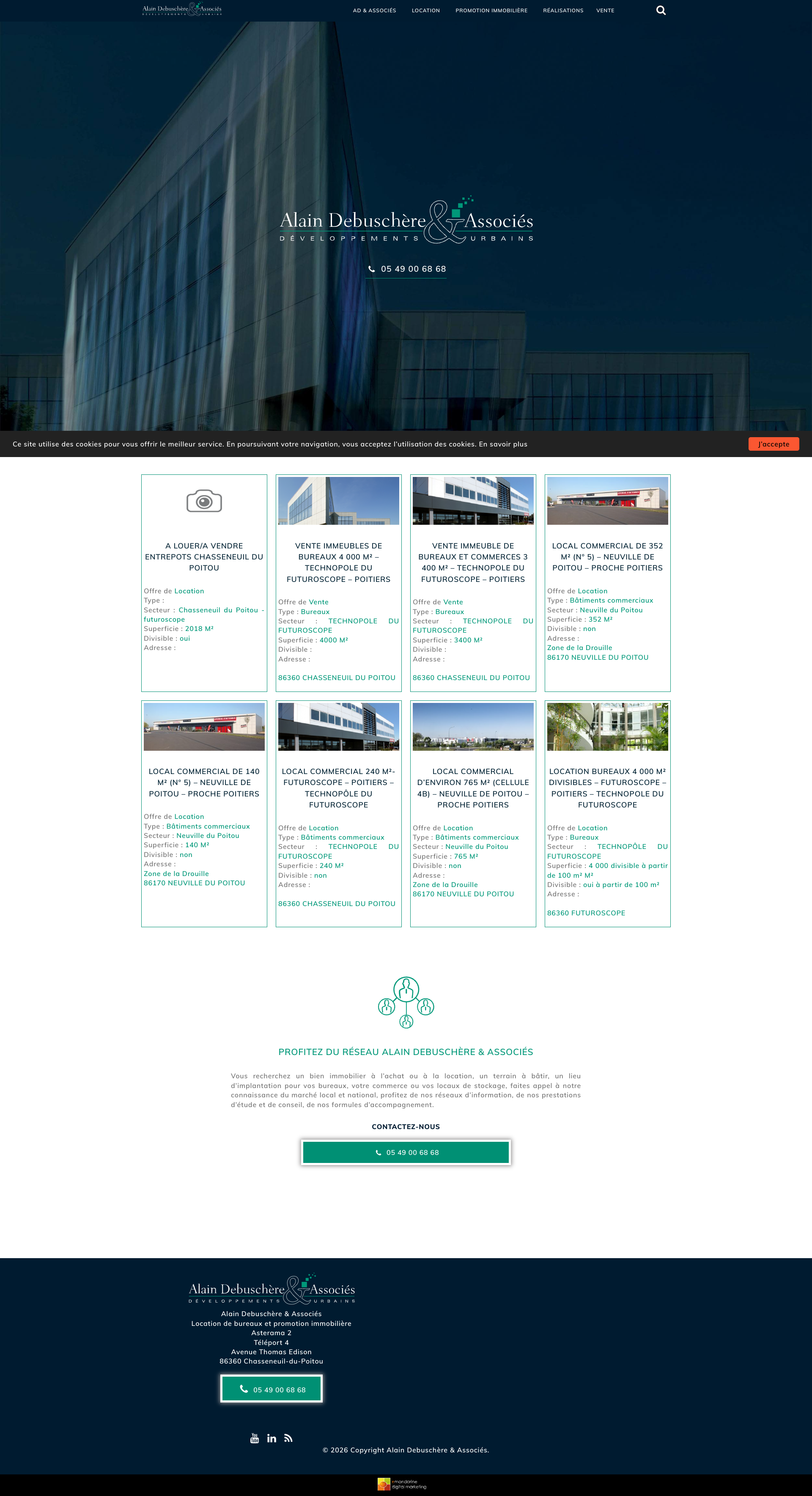 Aperçu du site
