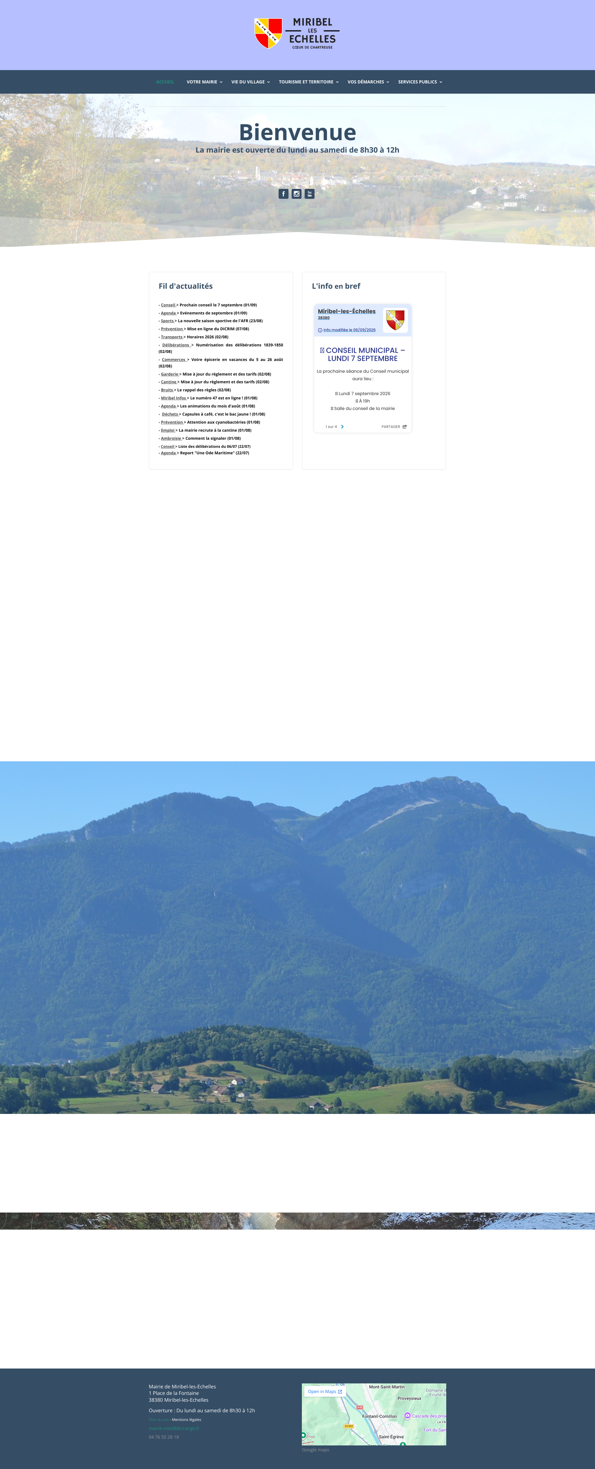 Aperçu du site