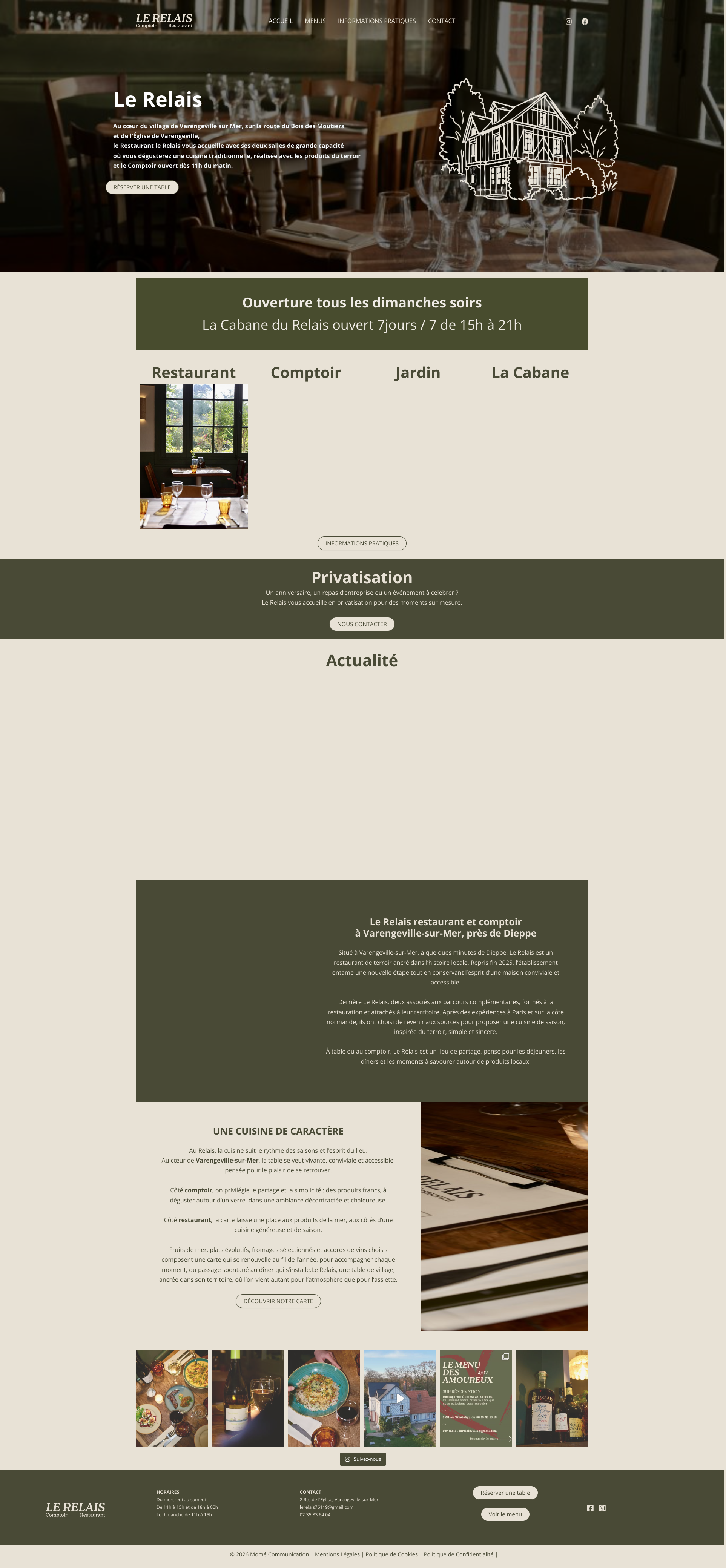 Aperçu du site