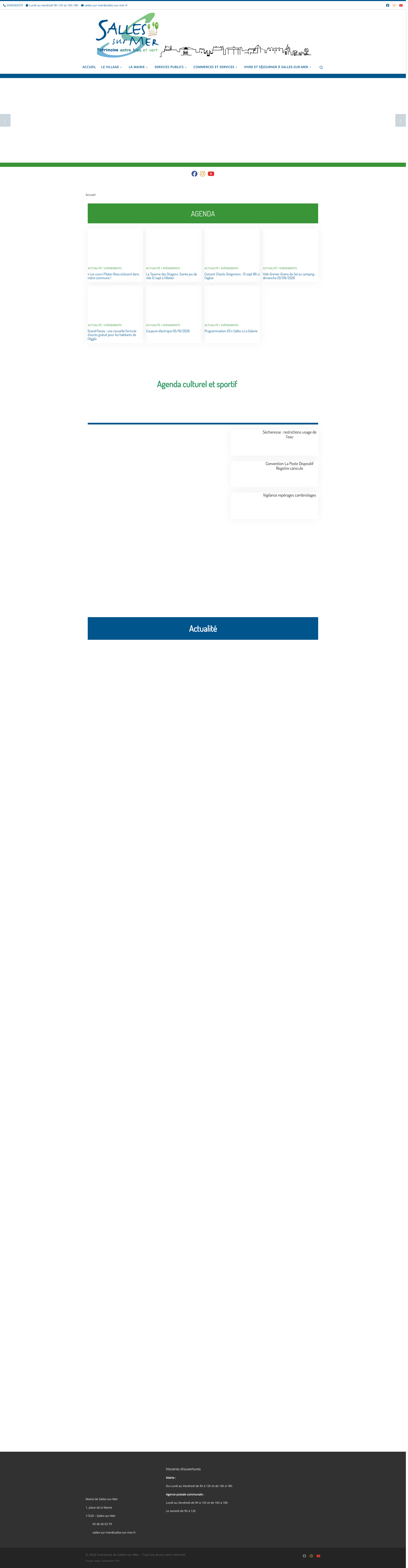 Aperçu du site