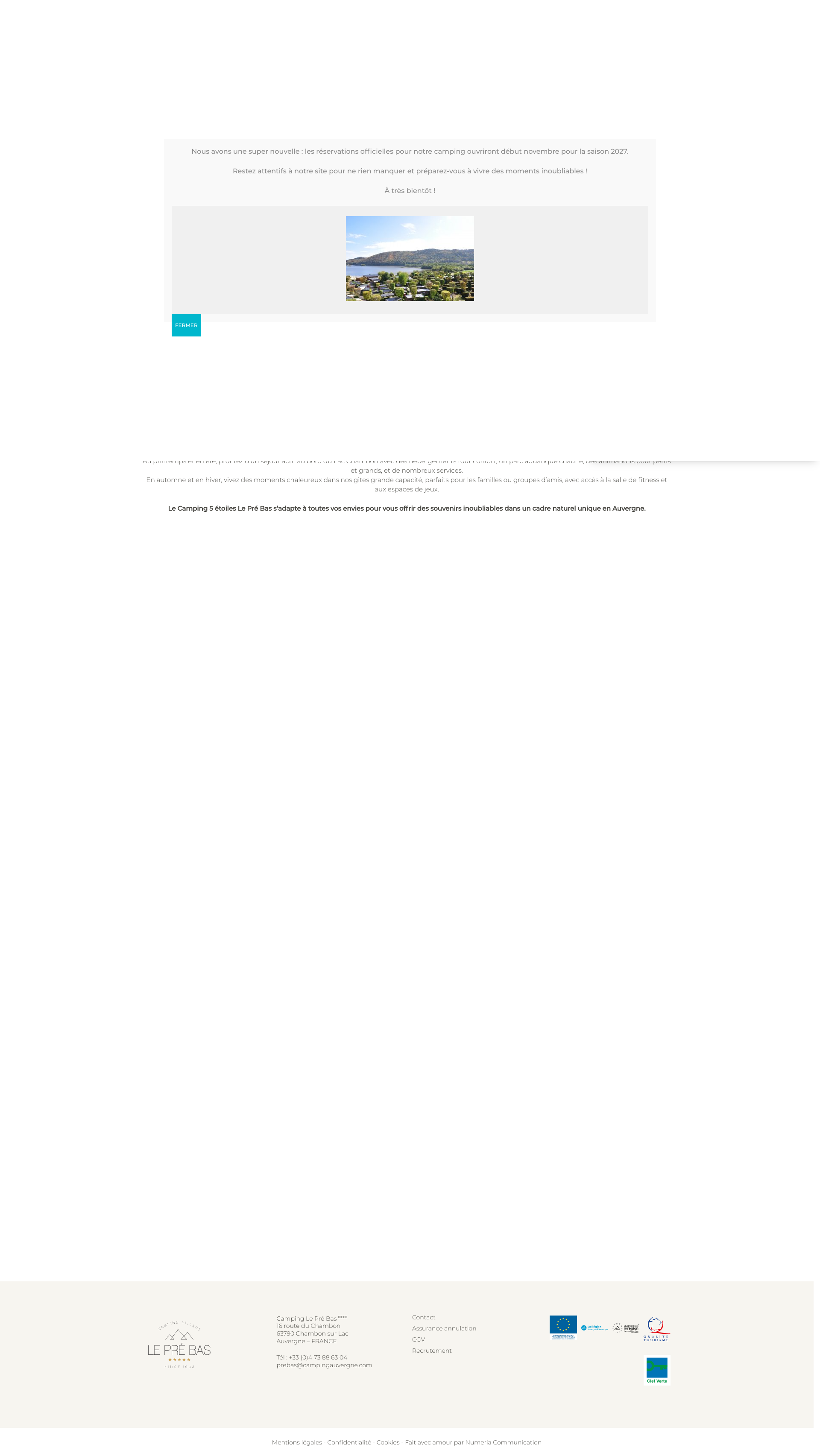 Aperçu du site