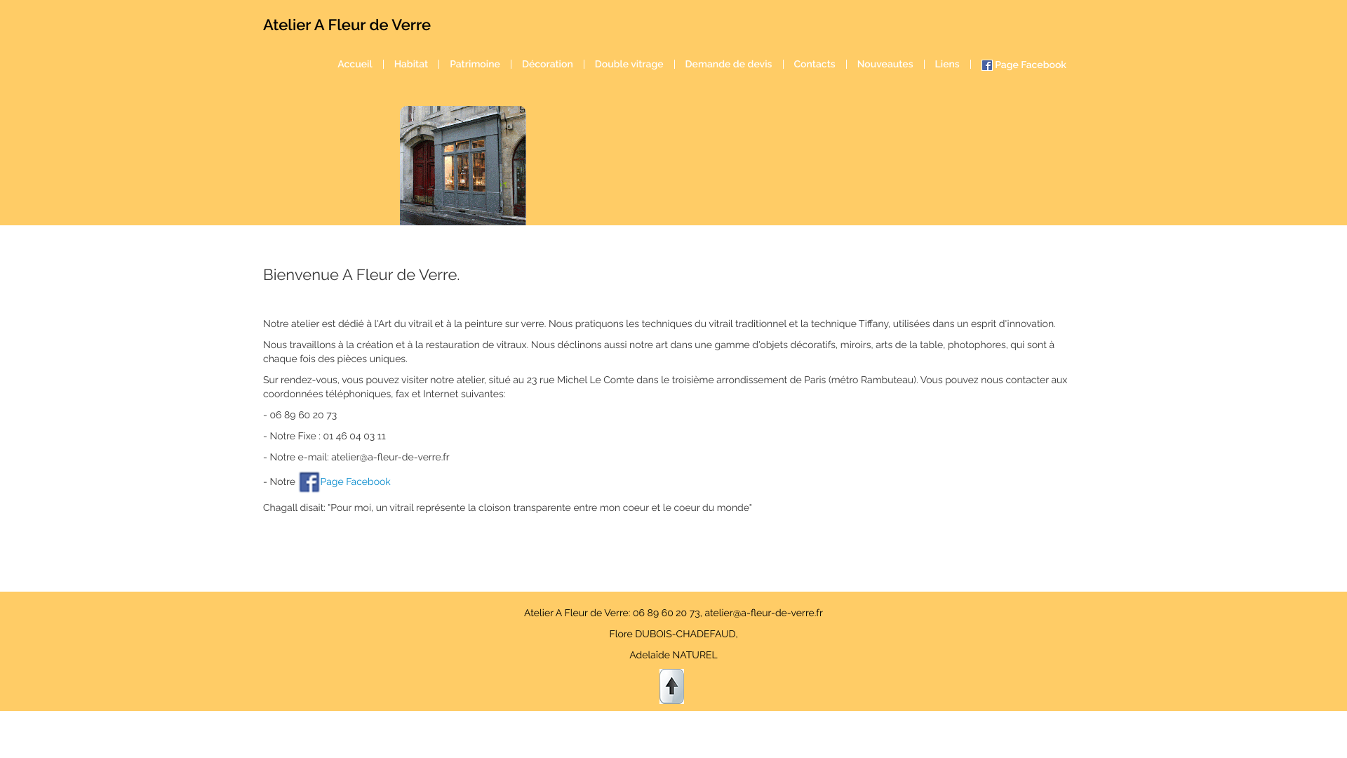 Aperçu du site