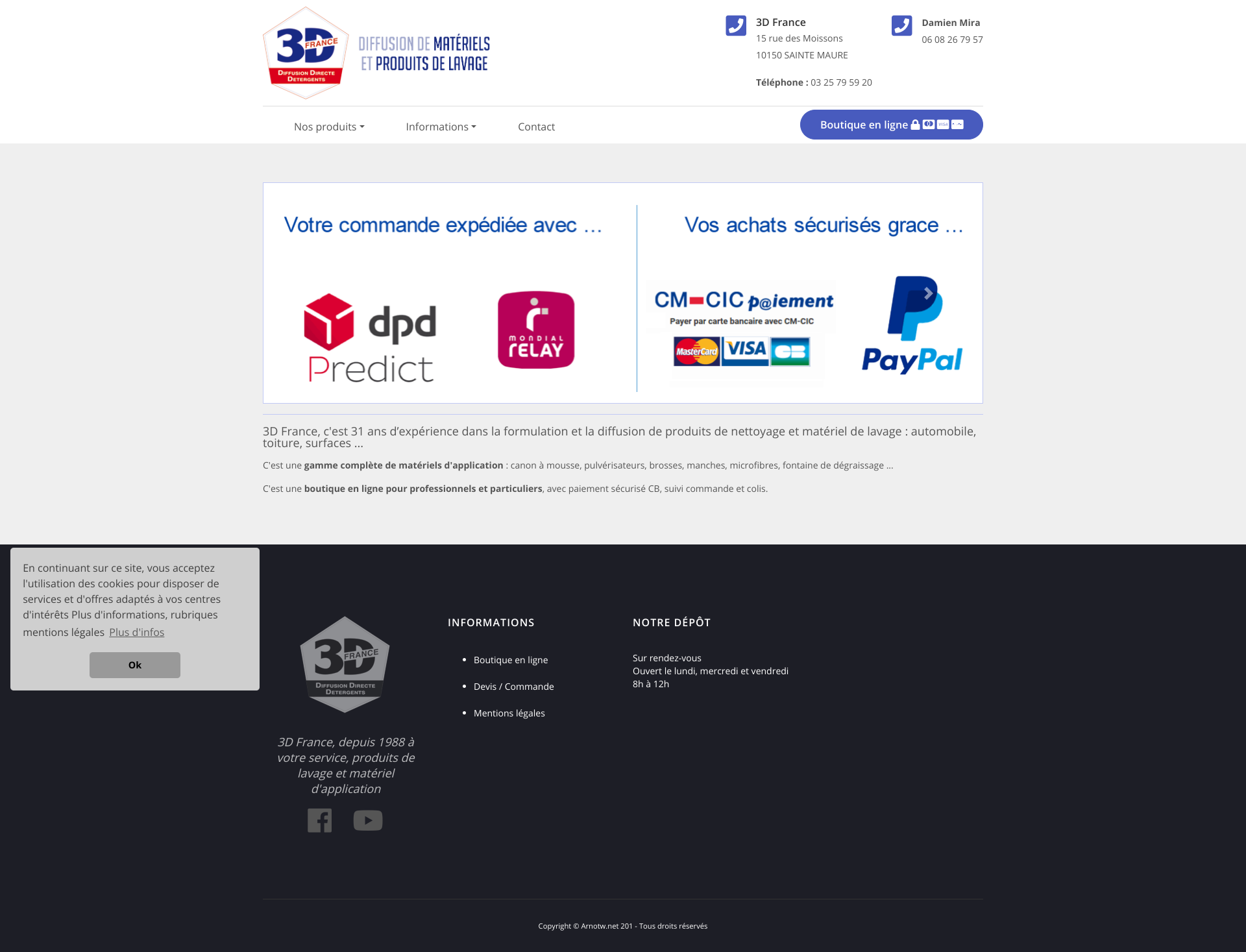 Aperçu du site