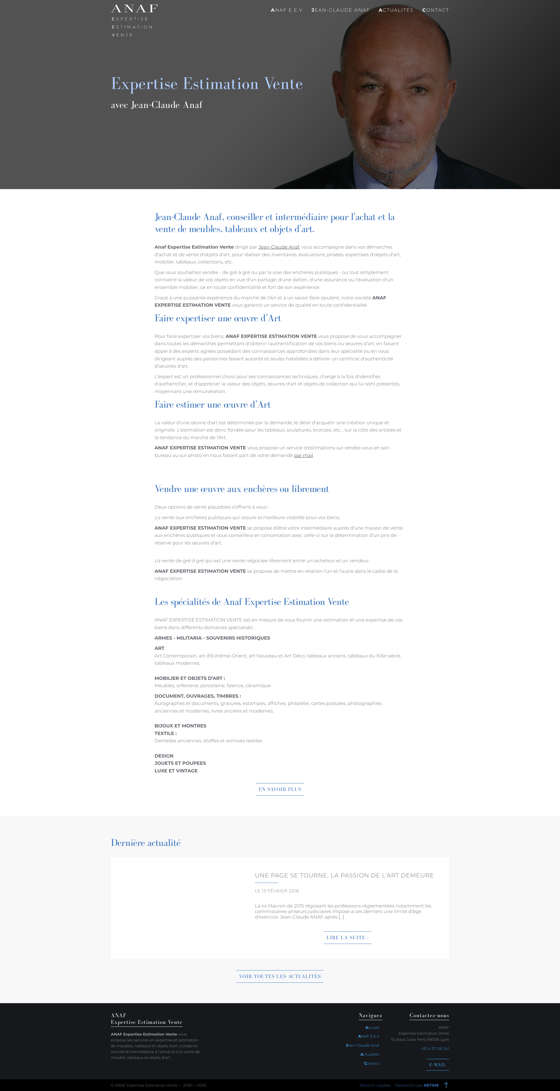 Aperçu du site