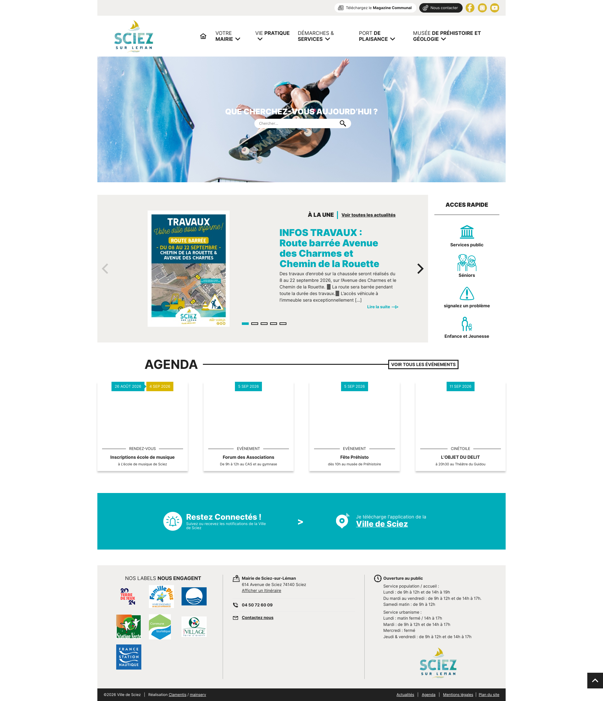 Aperçu du site