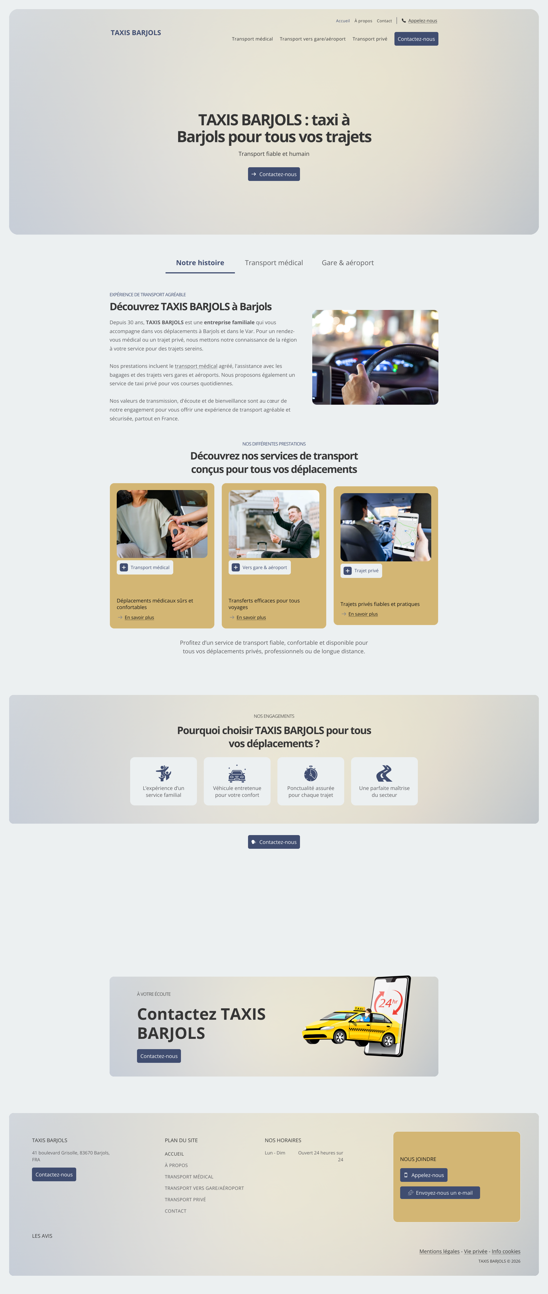 Aperçu du site