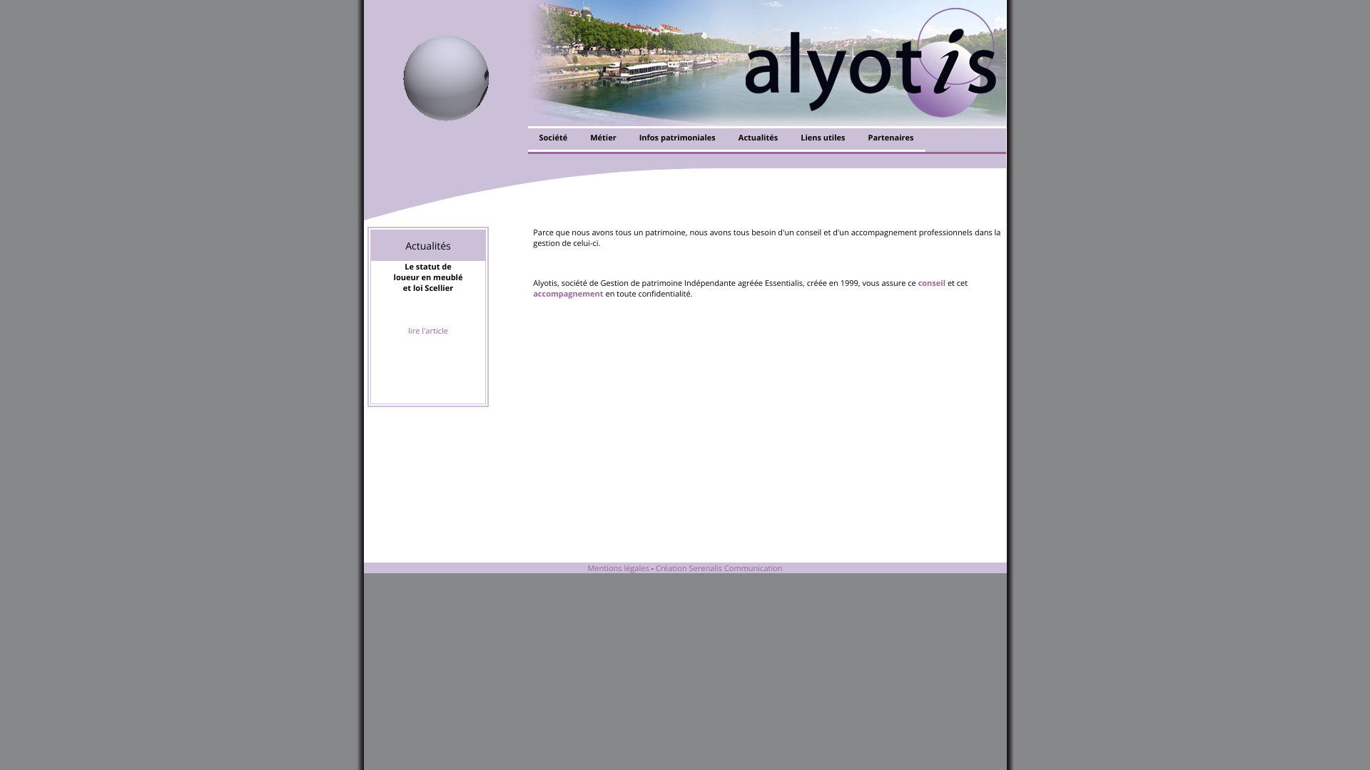 Aperçu du site