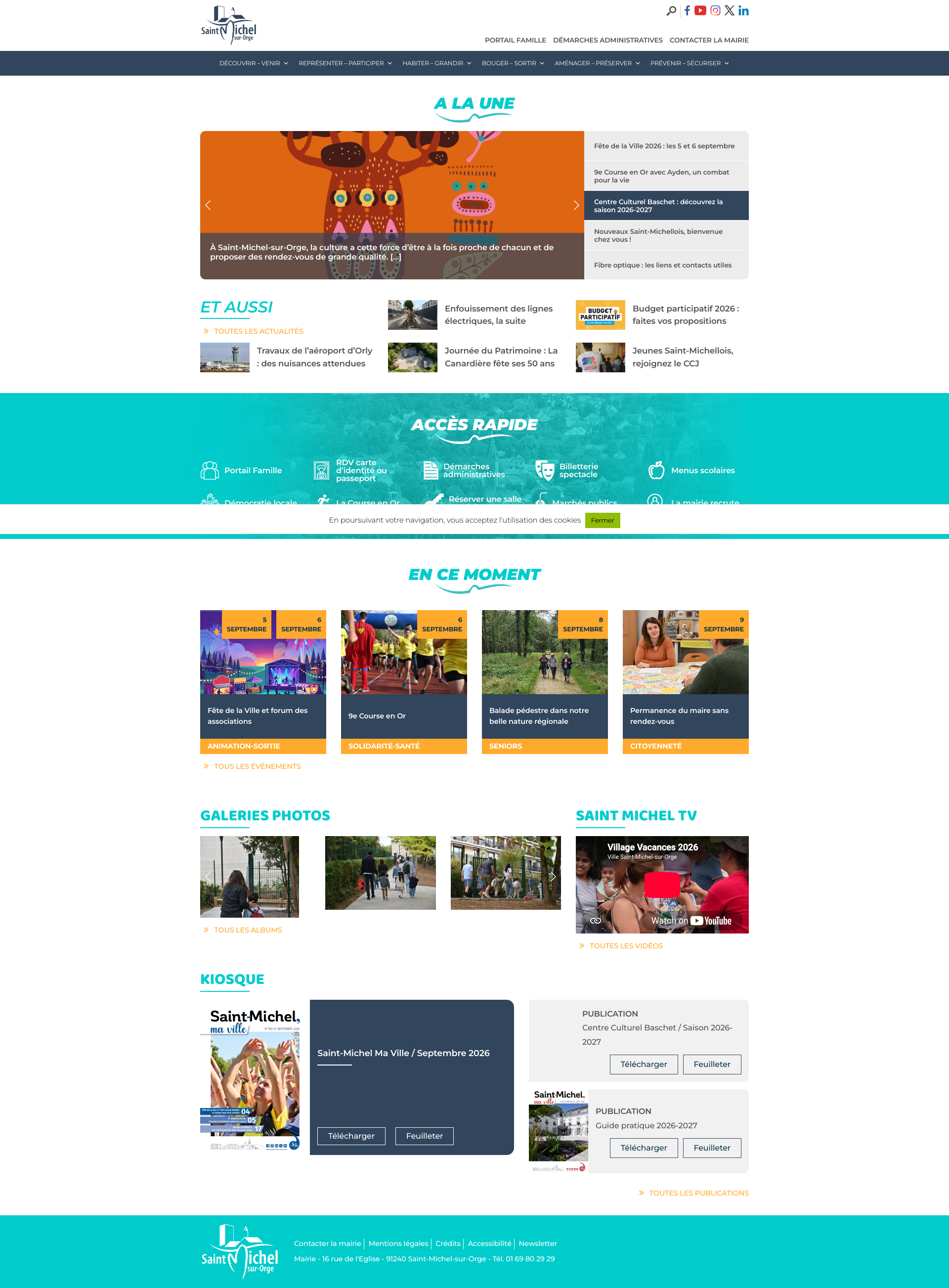 Aperçu du site